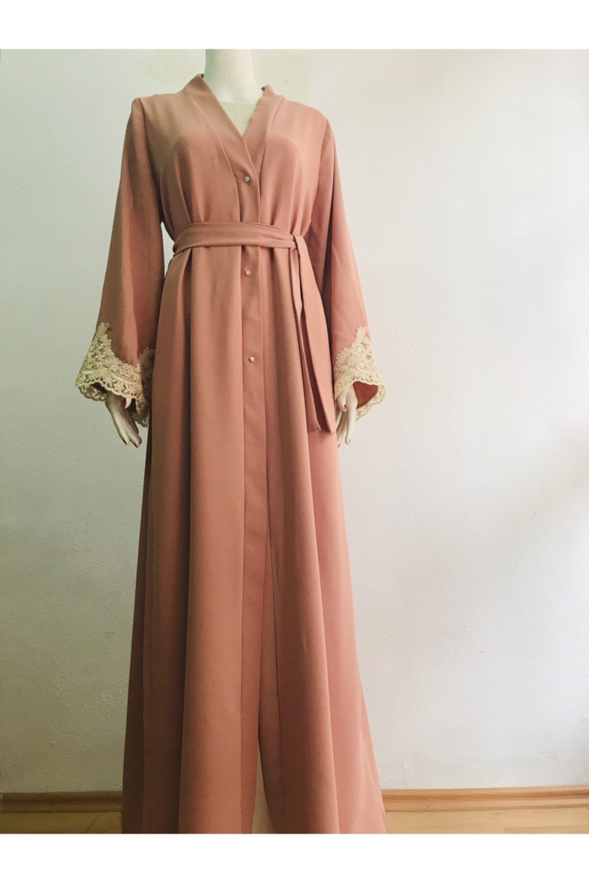 RUHA ŞİFA TESETTUR Mercan Abaya Taşlıabaya