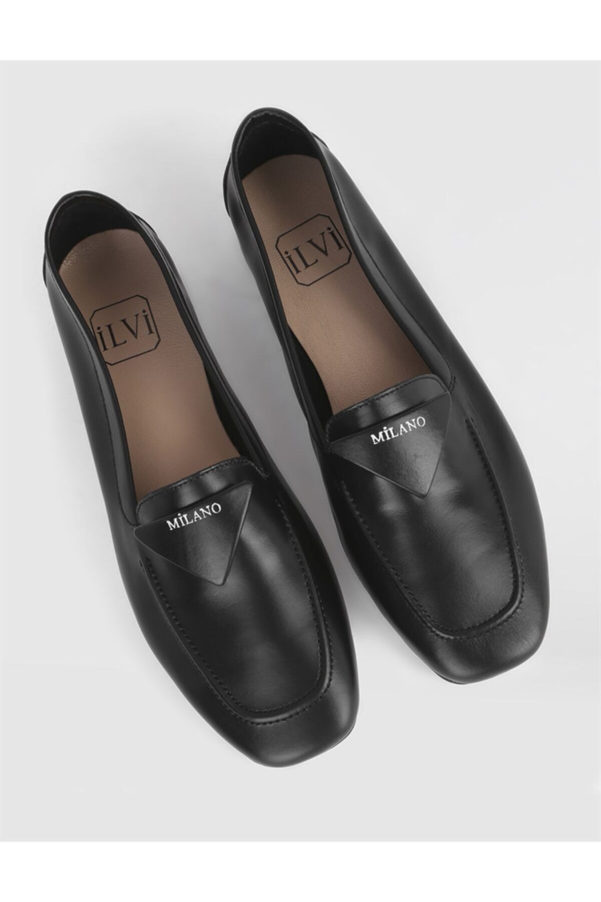 İLVİ Taylor Hakiki Deri Kadın Siyah Loafer