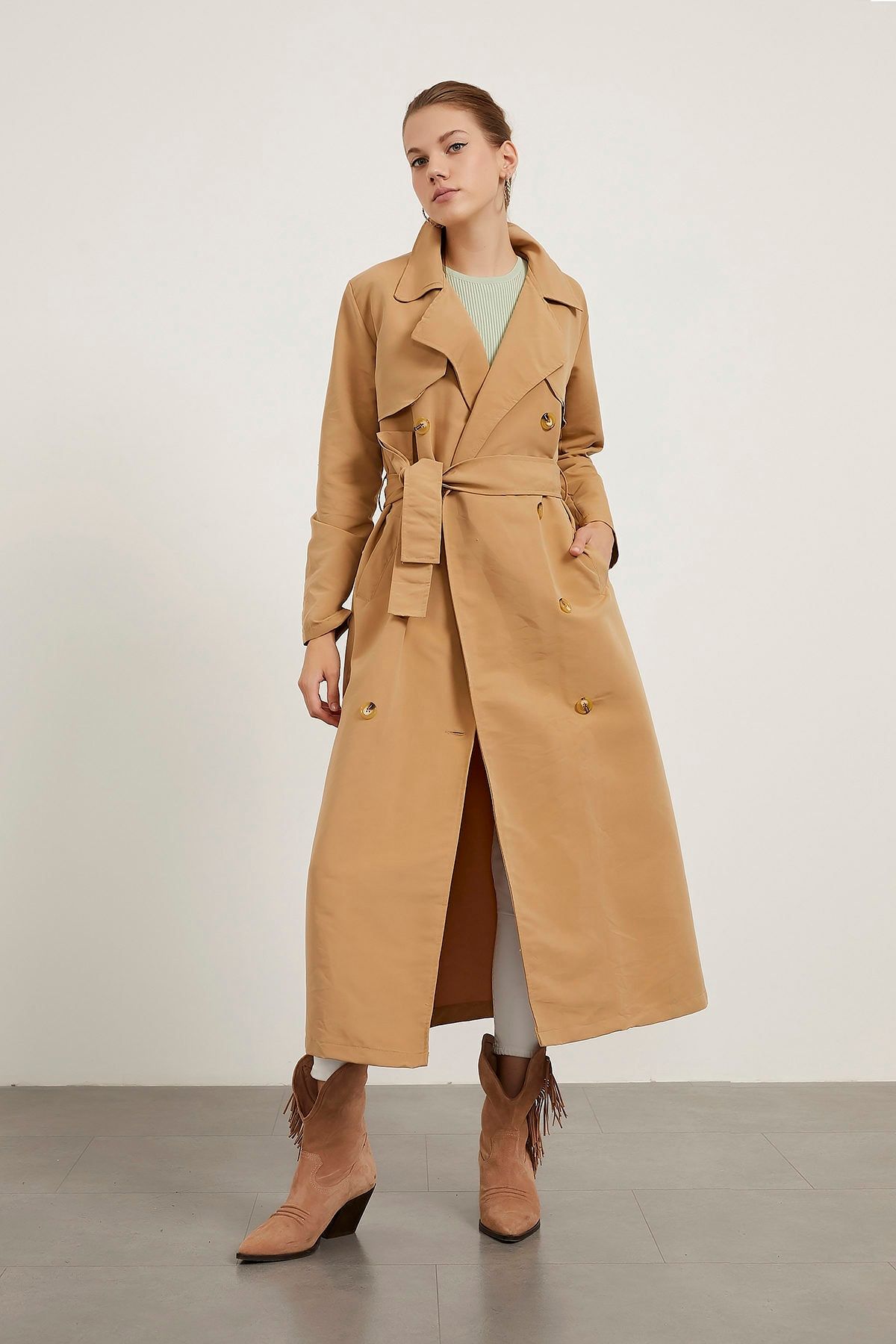 Arma Life Düğmeli Klasik Trenchcoat