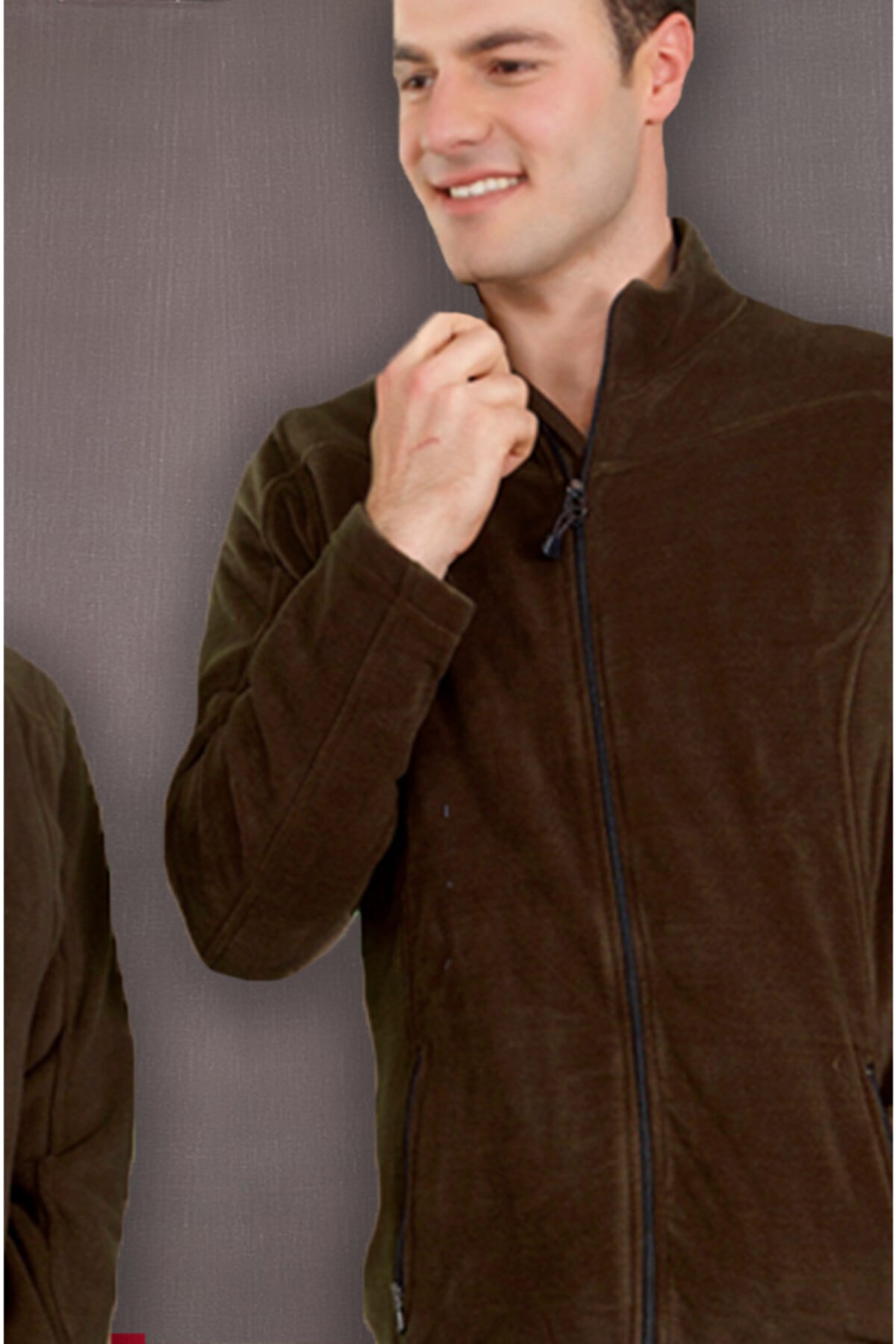 ÇİZGİ MEDİKAL Haki Hastane Polar Ceket