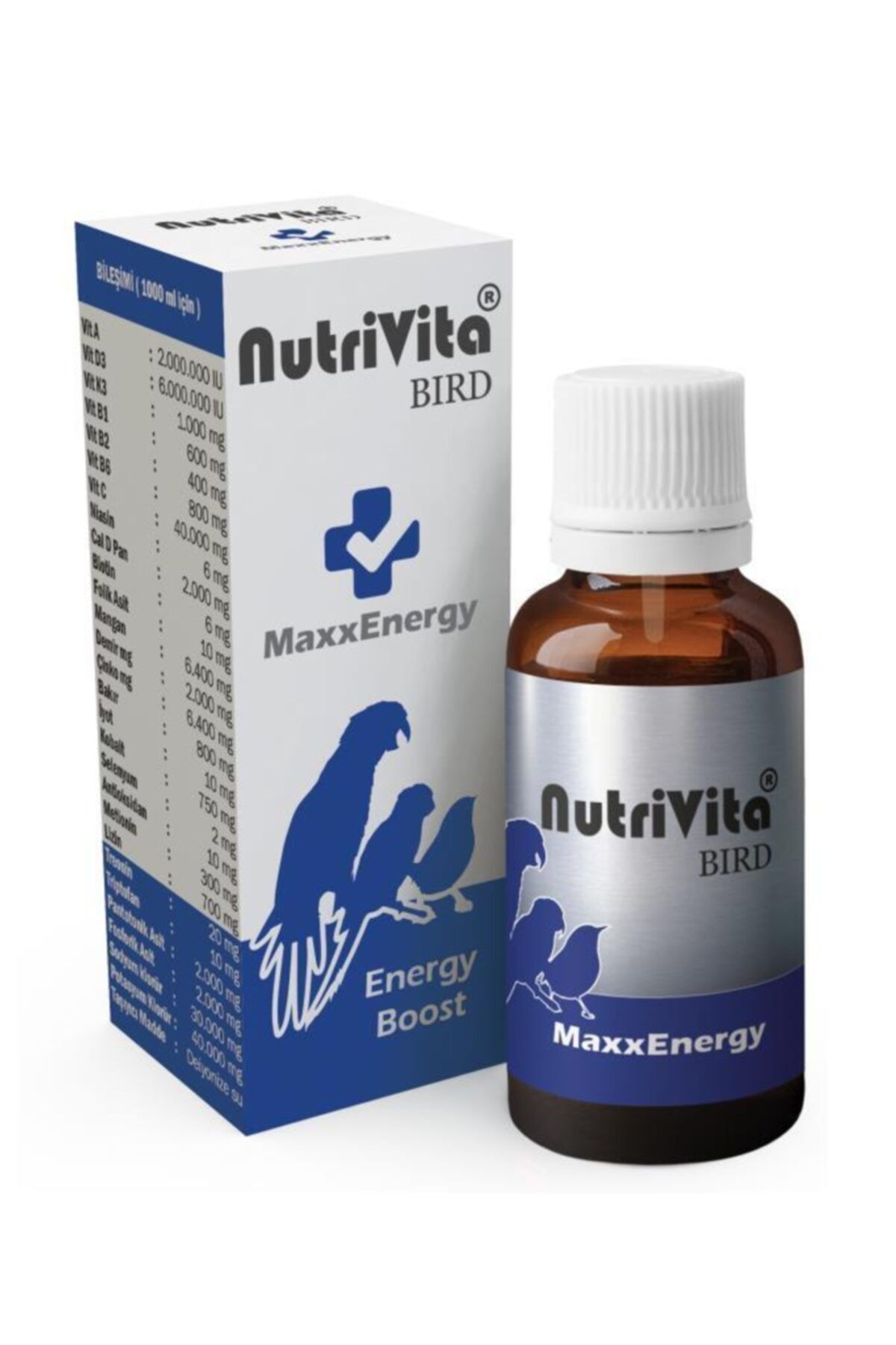 NutriVita Maxxenergy Kuş Vitamin Ve Mineral Desteği 30 cc X 6 Adet