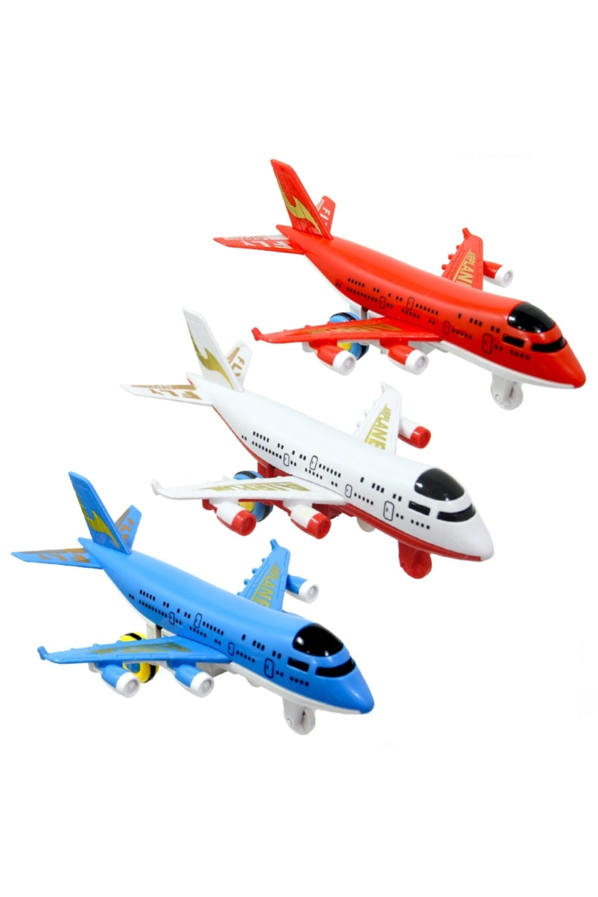 Beyaz At Yılın Ilk Fırsatları - Cool Light Sürtmeli Işıklı Sesli Pilli Uçak - ™ ®