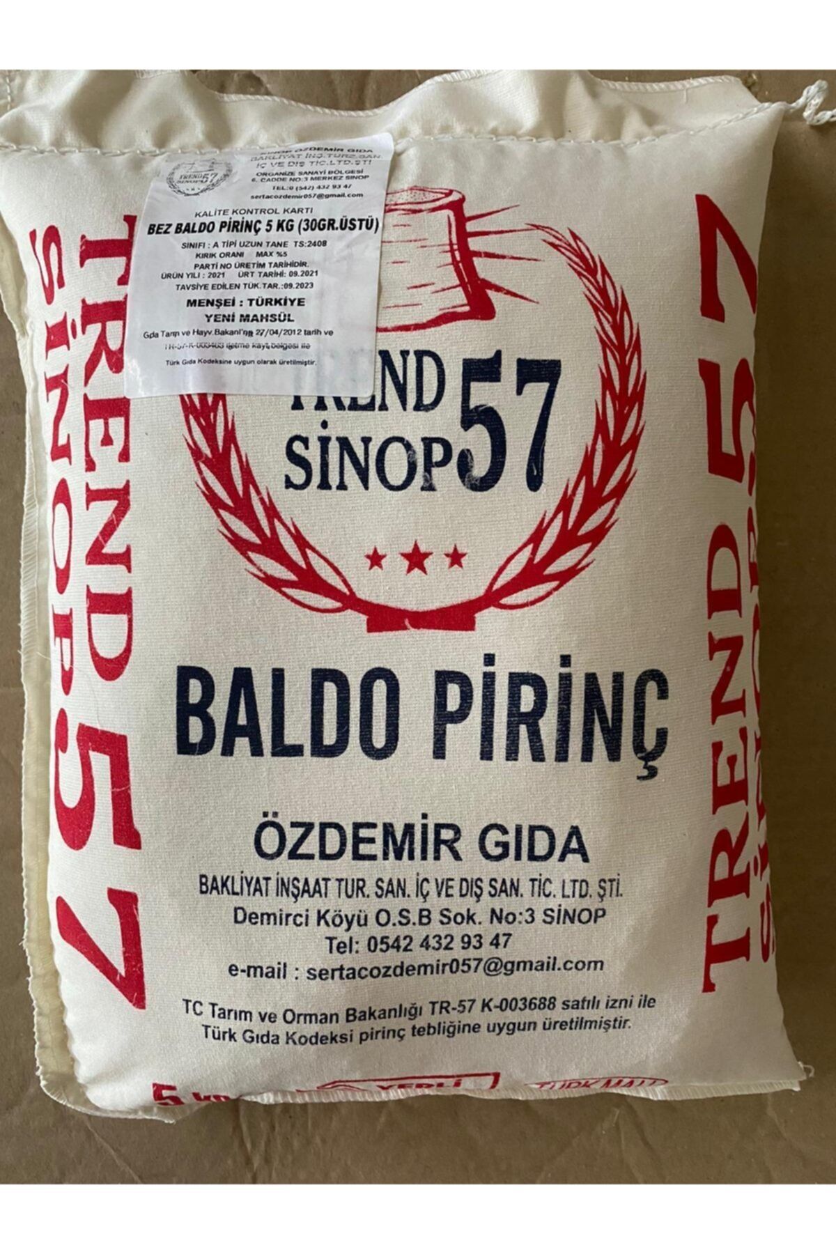 SİNOP PİRİNÇ Lüx Bez Baldo 5 kg