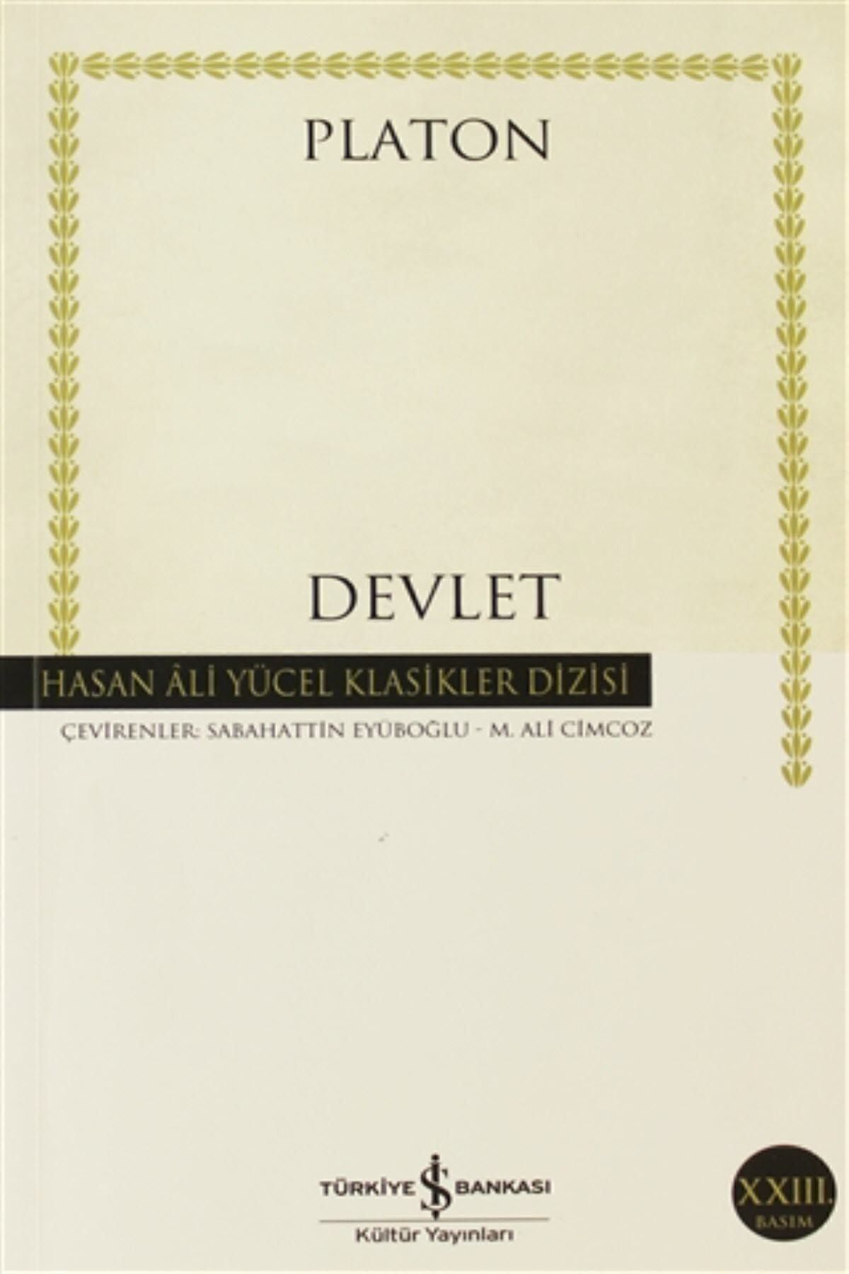 İş Bankası Kültür Yayınları Devlet Hasan Ali Yücel Klasikleri  Platon Eflatun