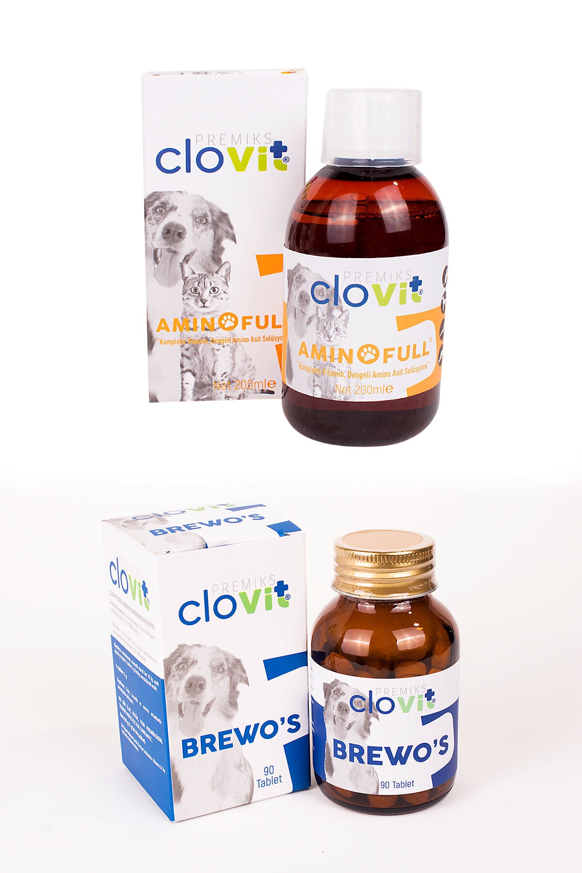 Clovit Dog Aminofull + Dog Brewo's Avantajlı 2'li Set 8680434202687