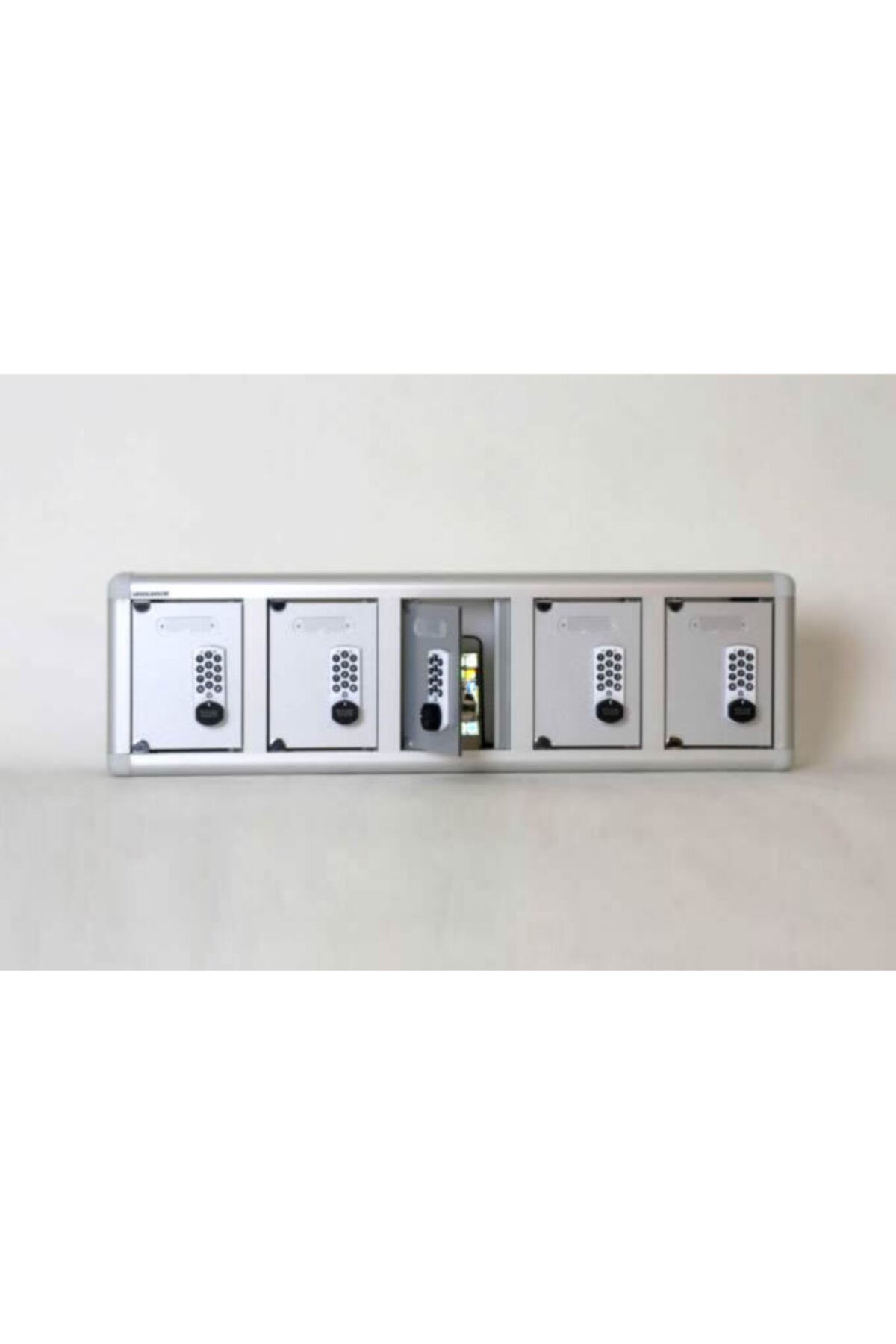 ÇELİK KASA DÜNYASI Elektronik Şifreli 5 Gözlü Cep Telefonu Dolabı Ölçü: 10 X 72 4 X