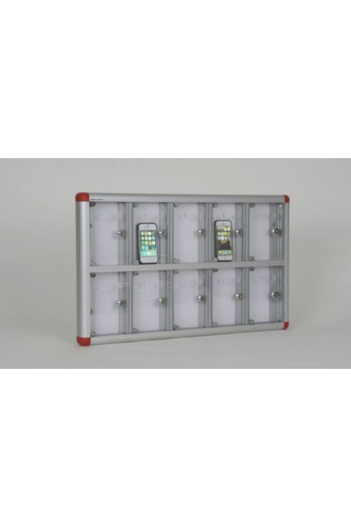 ÇELİK KASA DÜNYASI 10 Gözlü Alüminyum Cep Telefonu Dolabı 5 X 72 4 X 42 6 H/cm 1