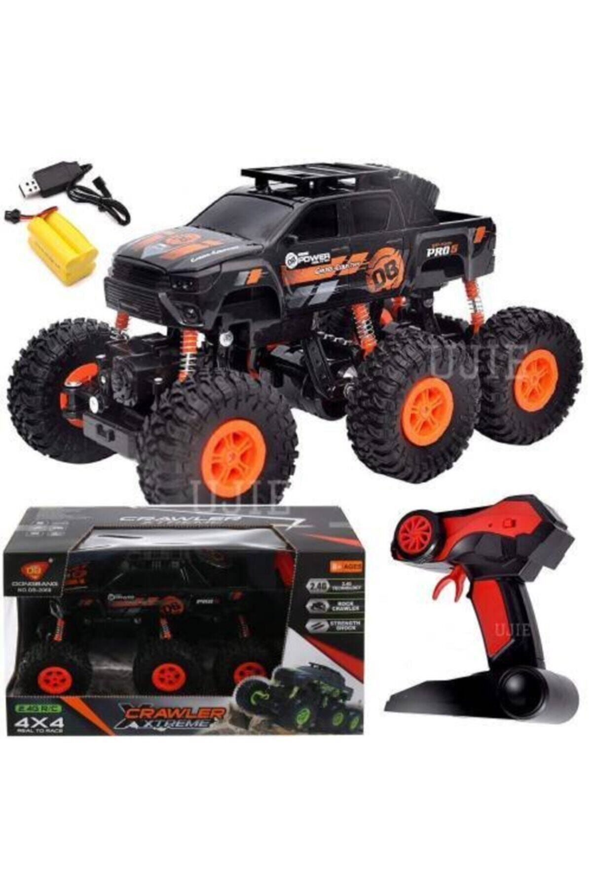 Gepettoys Rock Crawler Xtreme Profesyonel Uzaktan Kumandalı Jeep 6x4 Buggy Araba 1:16 Ölçek