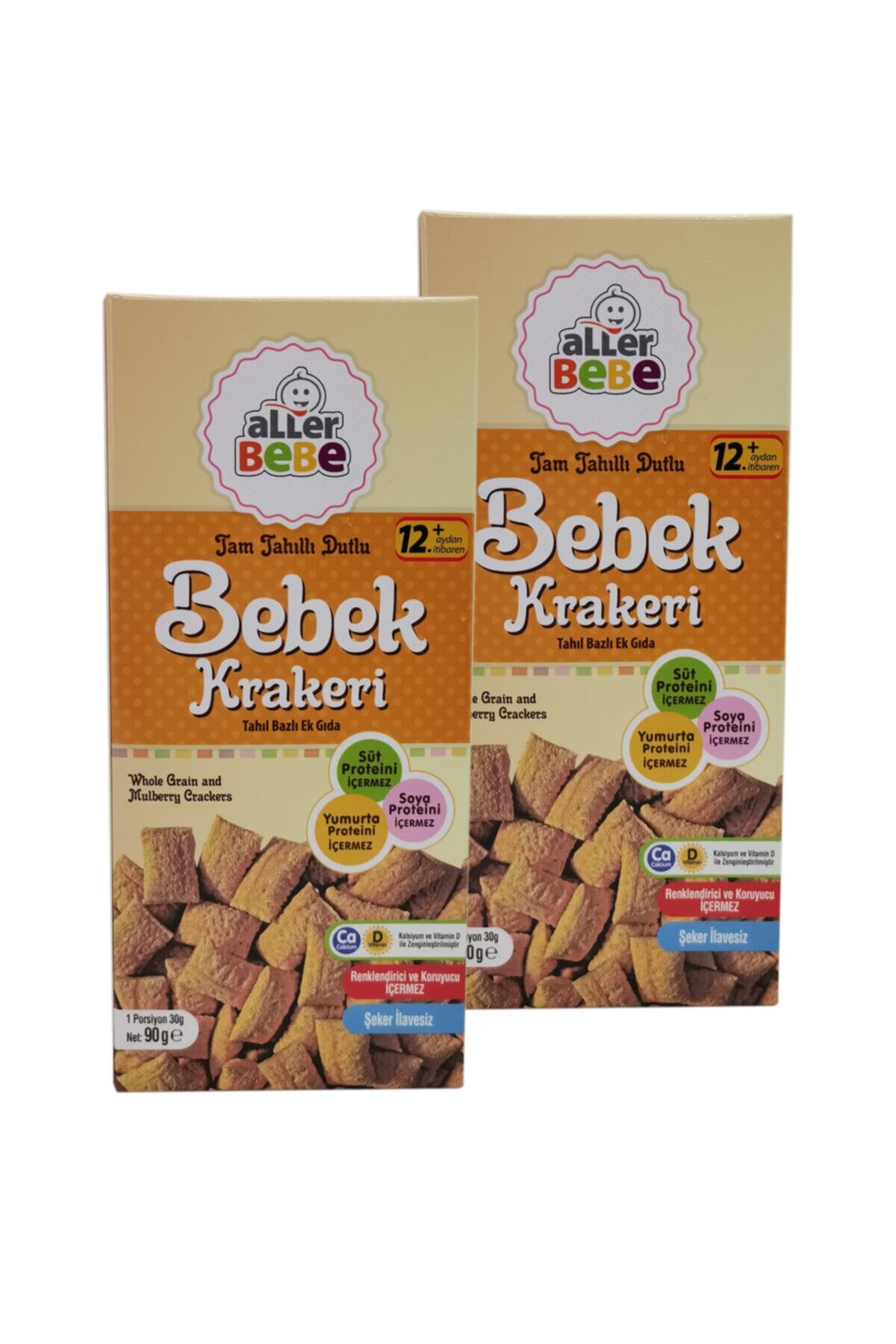 Allerbebe Tam Tahıllı Dutlu Bebek Krakeri 90 Gr X 2