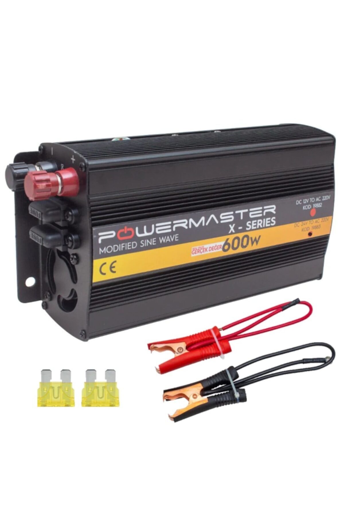 Powermaster Pwr600-24 24-220 Volt 600 Watt Inverter Invertör Çevirici