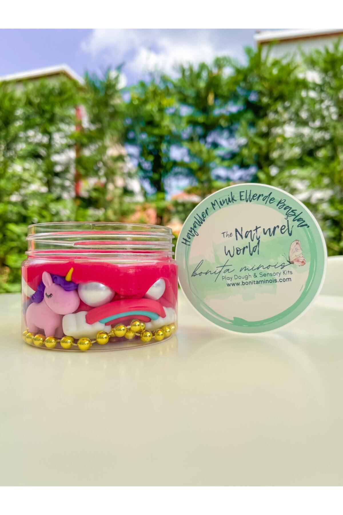 Bonita Minois Doğal Oyun Hamuru Unicorn Oyun Hamuru Ile Eğitici Mini Duyusal Oyun Kiti