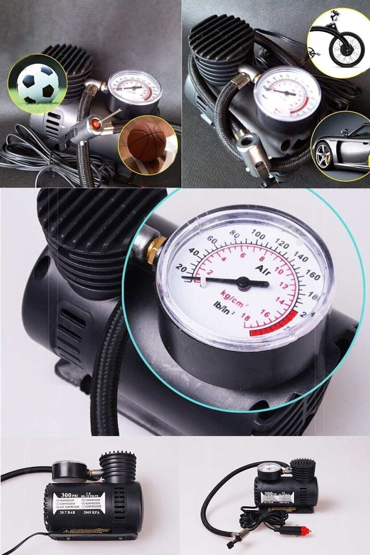 Markafox Araba Oto Araç Lastik Şişirme Pompası 300 Psi Kompresör