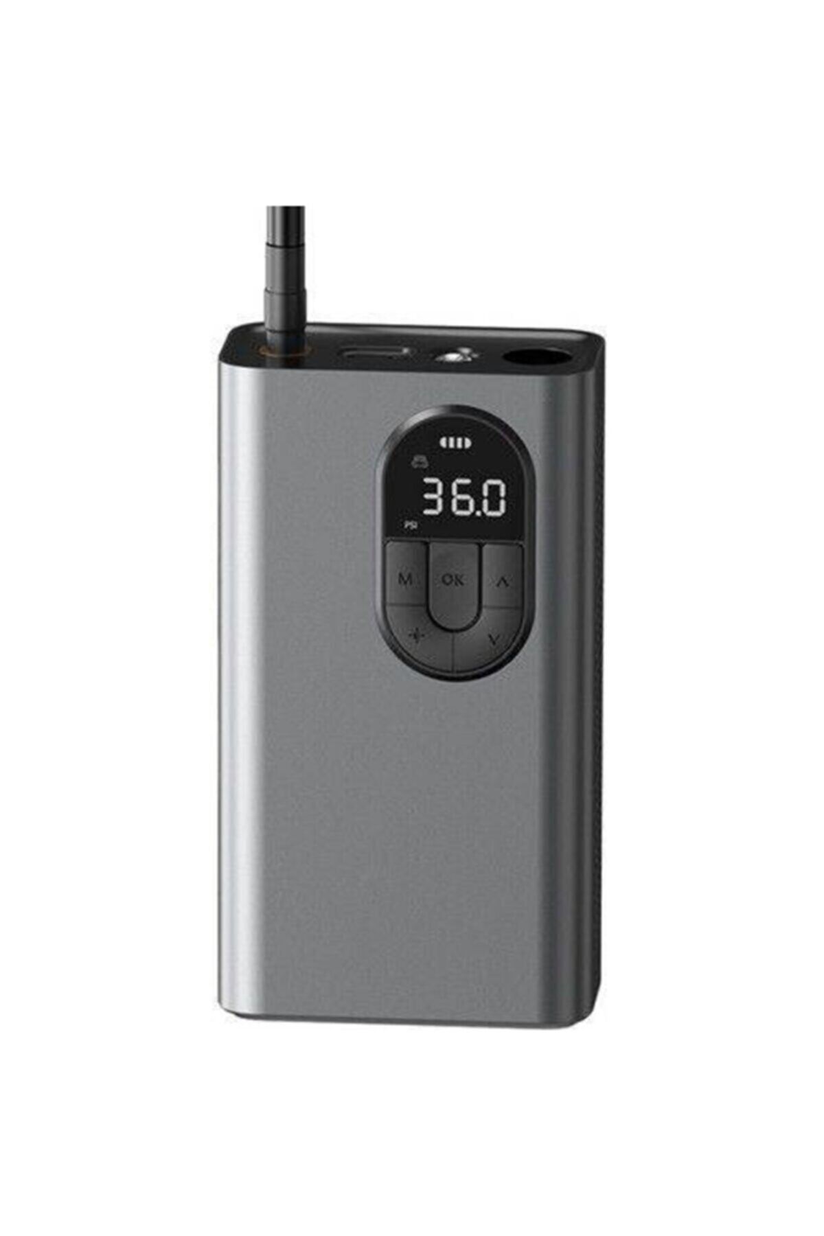 BASEUS ORJİNAL Baseus Göstergeli 7500 Uyumlu Mah Araç Lastik Şişirme Kompresörü 54 W 120 Psi- Fenerli