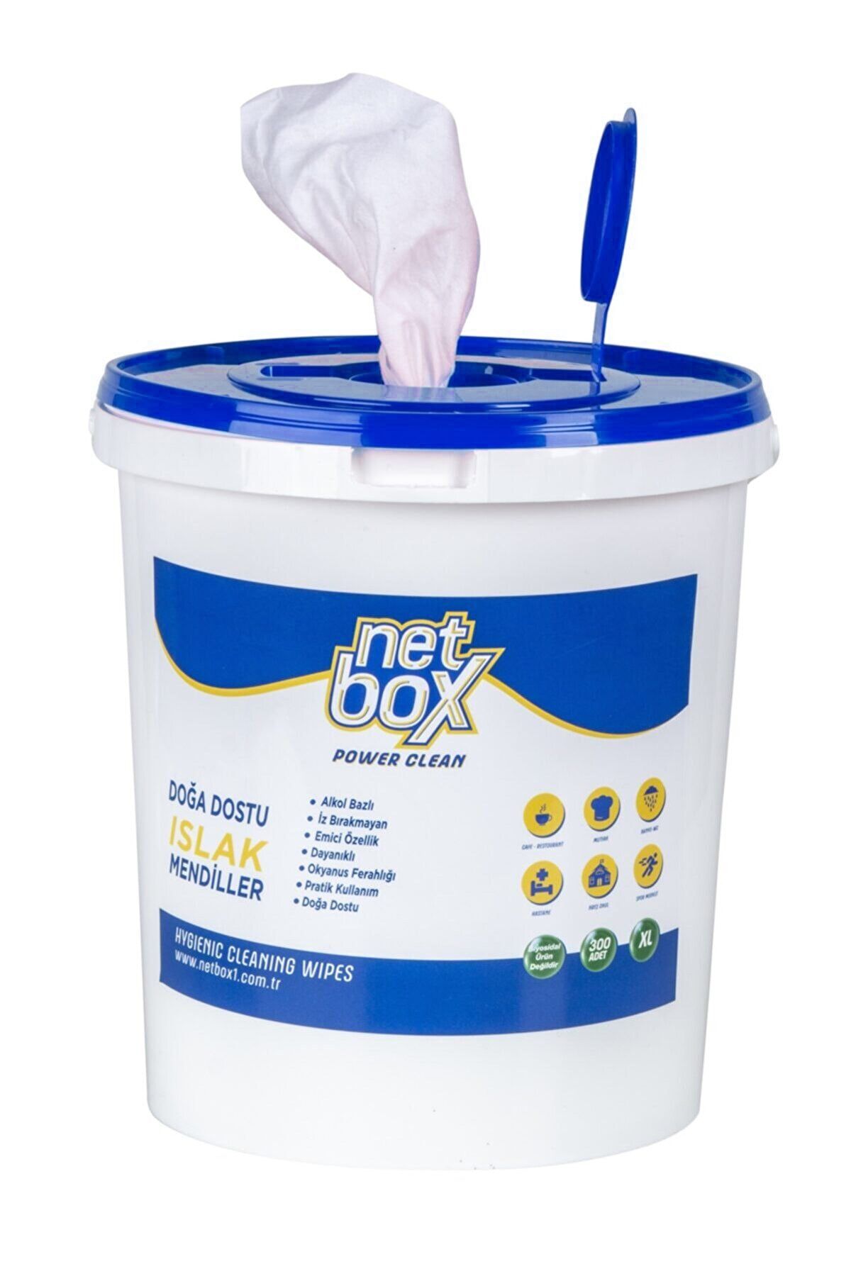 NETBOX Doğa Dostu Islak Kova Mendil Islak Temizlik Bezleri 300 Yaprak