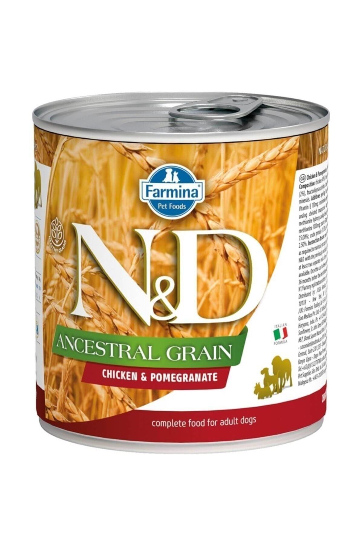 N&D Nd Düşük Tahıllı Tavuk Ve Narlı Köpek Konservesi 285 Gr