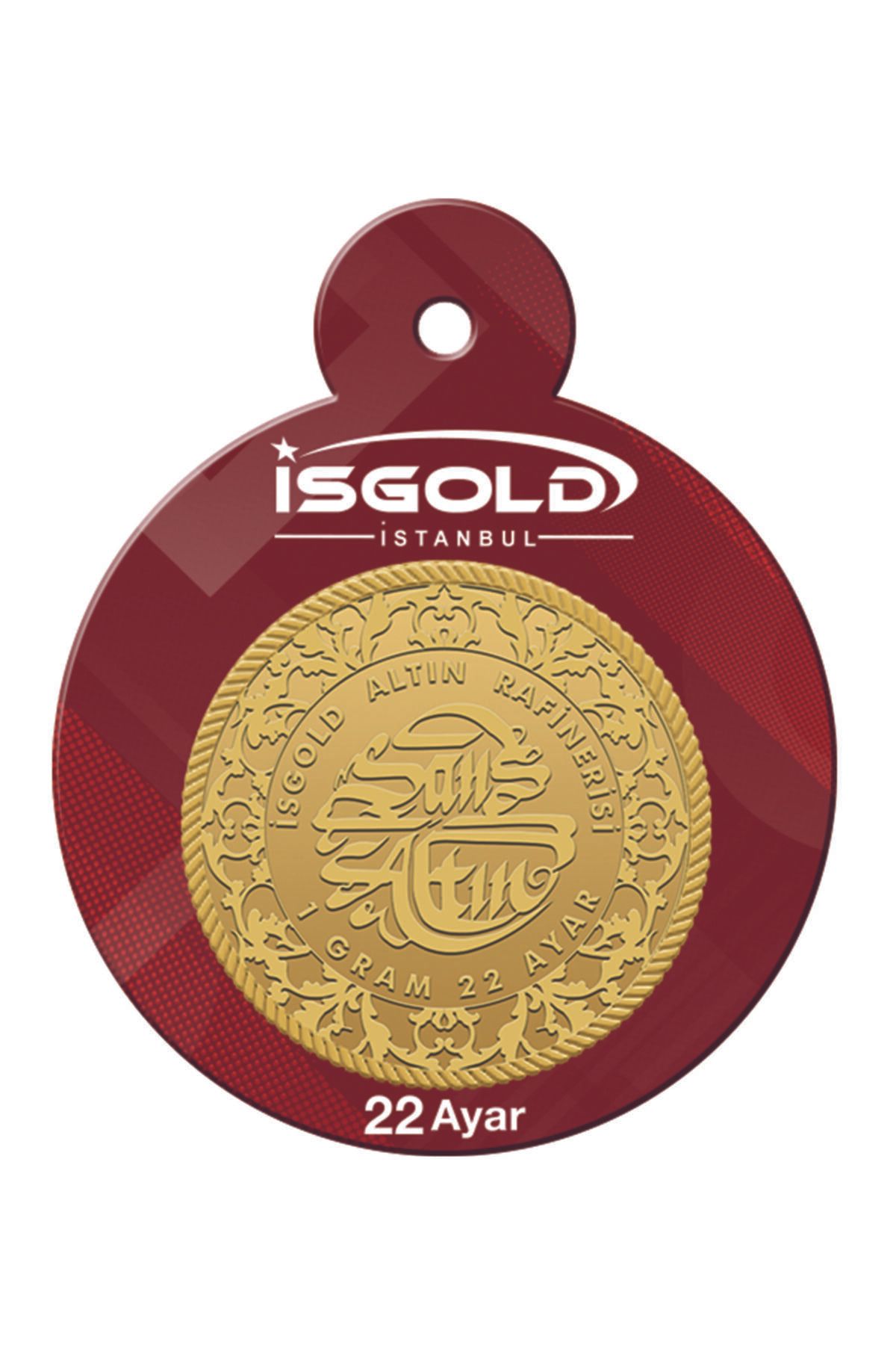 İSGOLD 1 gram 22 Ayar Kare Kodlu gram Altın