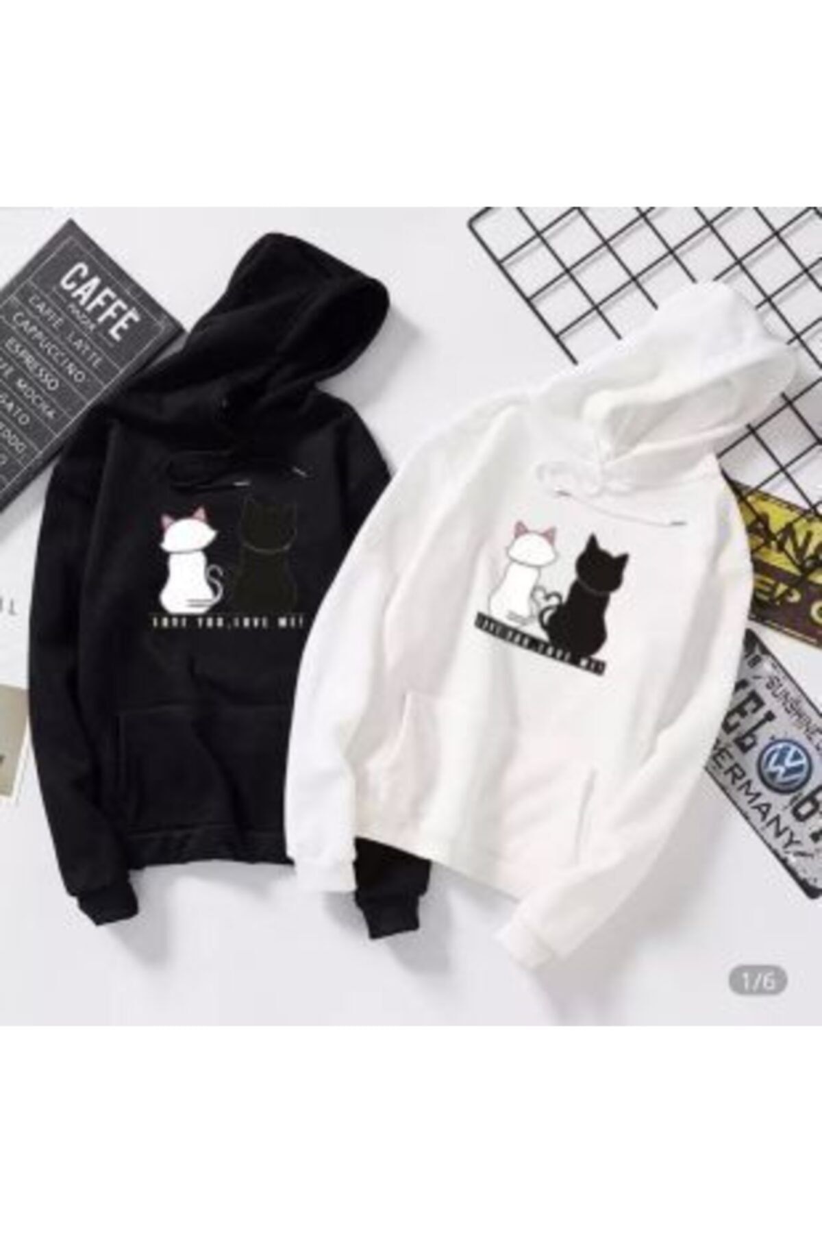 AHTAPOTMODA Arkası Dönük Kedi Siyah
