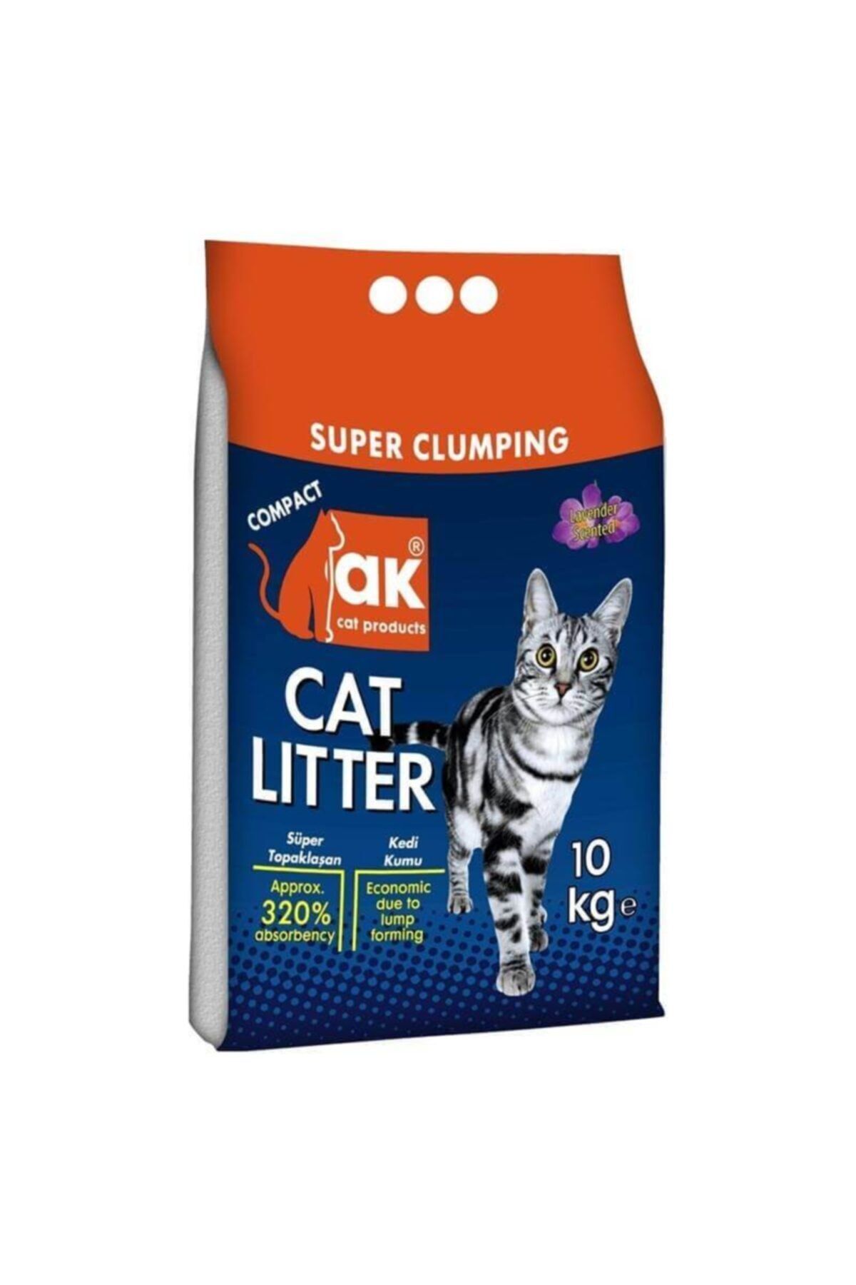 Akkum Ince Taneli Lavanta Kokulu Kedi Kumu 10 Kg