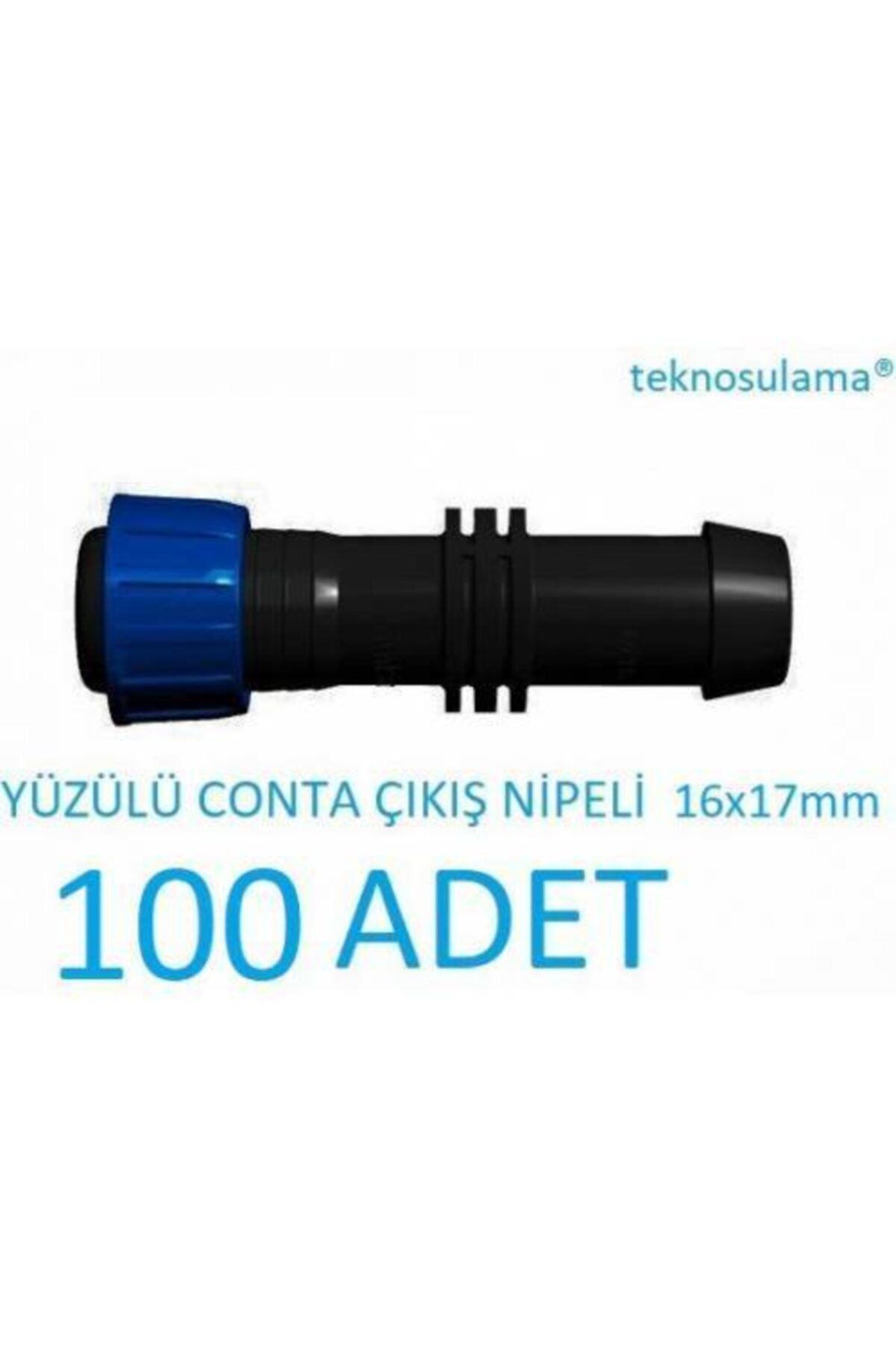 teknodrip Yüzüklü Conta Çıkış Nipeli 20x22mm 100 Adet