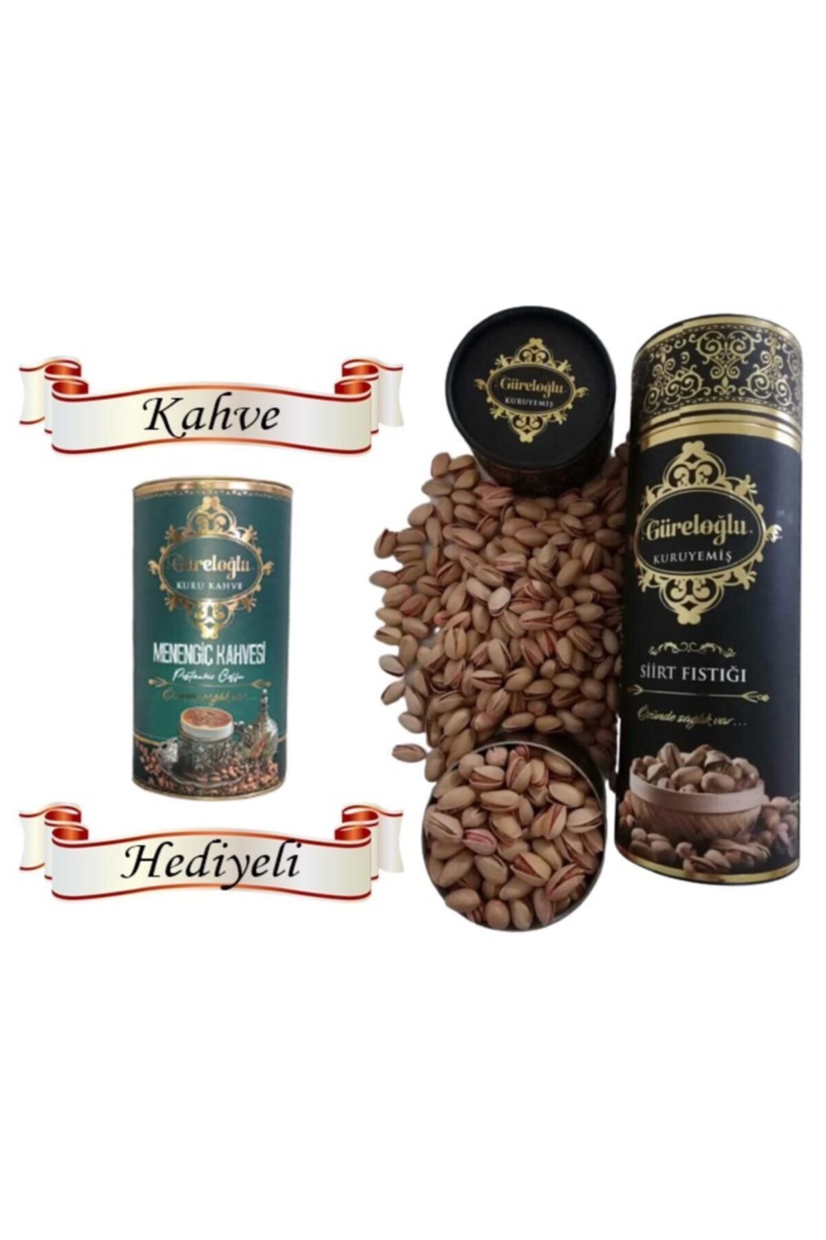 Güreloğlu kuruyemiş Siirt Fıstıgı Duble Ana Çatlak 1 Kg