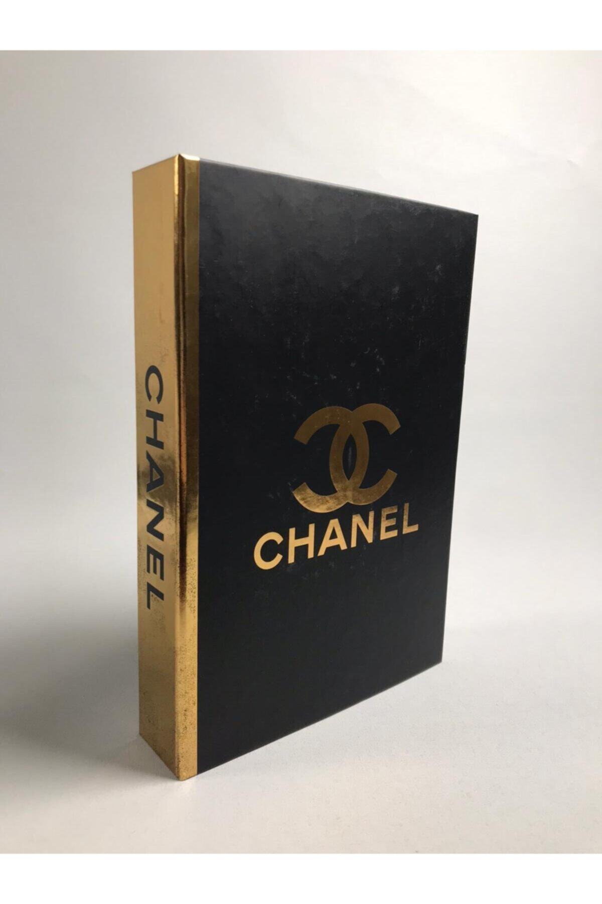 HASDİL HOME Dekoratif Kitap Kutusu Chanel Siyah-gold