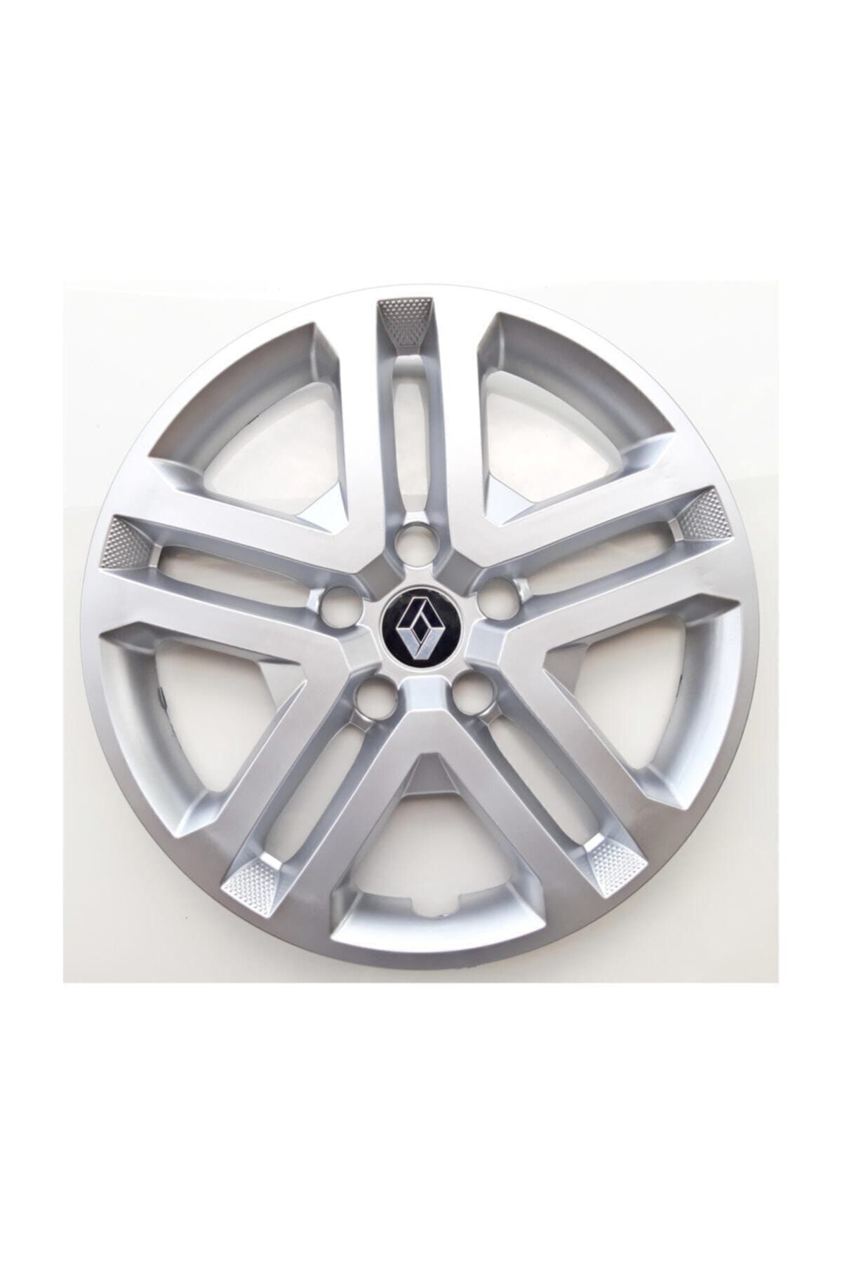 FU BER 16'' Inç Renault Megane 4 Jant Kapağı 4 Adet - Kırılmaz Esnek - Amblem Hediyeli
