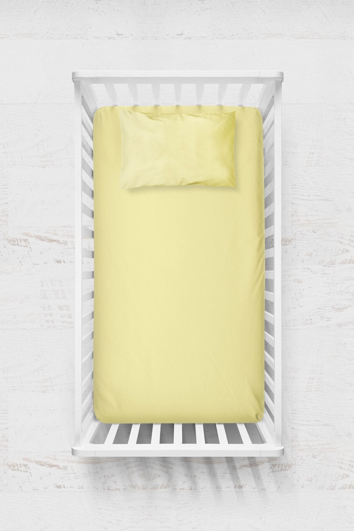 Wheeppo Pamuk Ranforce Lastikli Çarşaf Seti Sarı 70x140+35x45