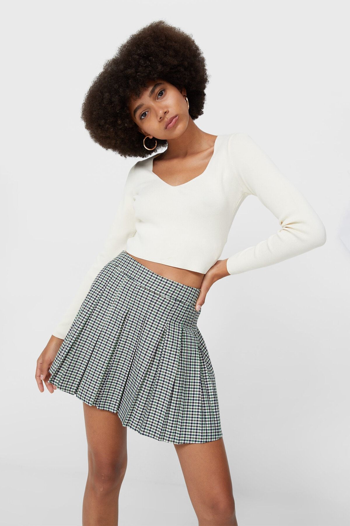 Stradivarius Pilili Etek