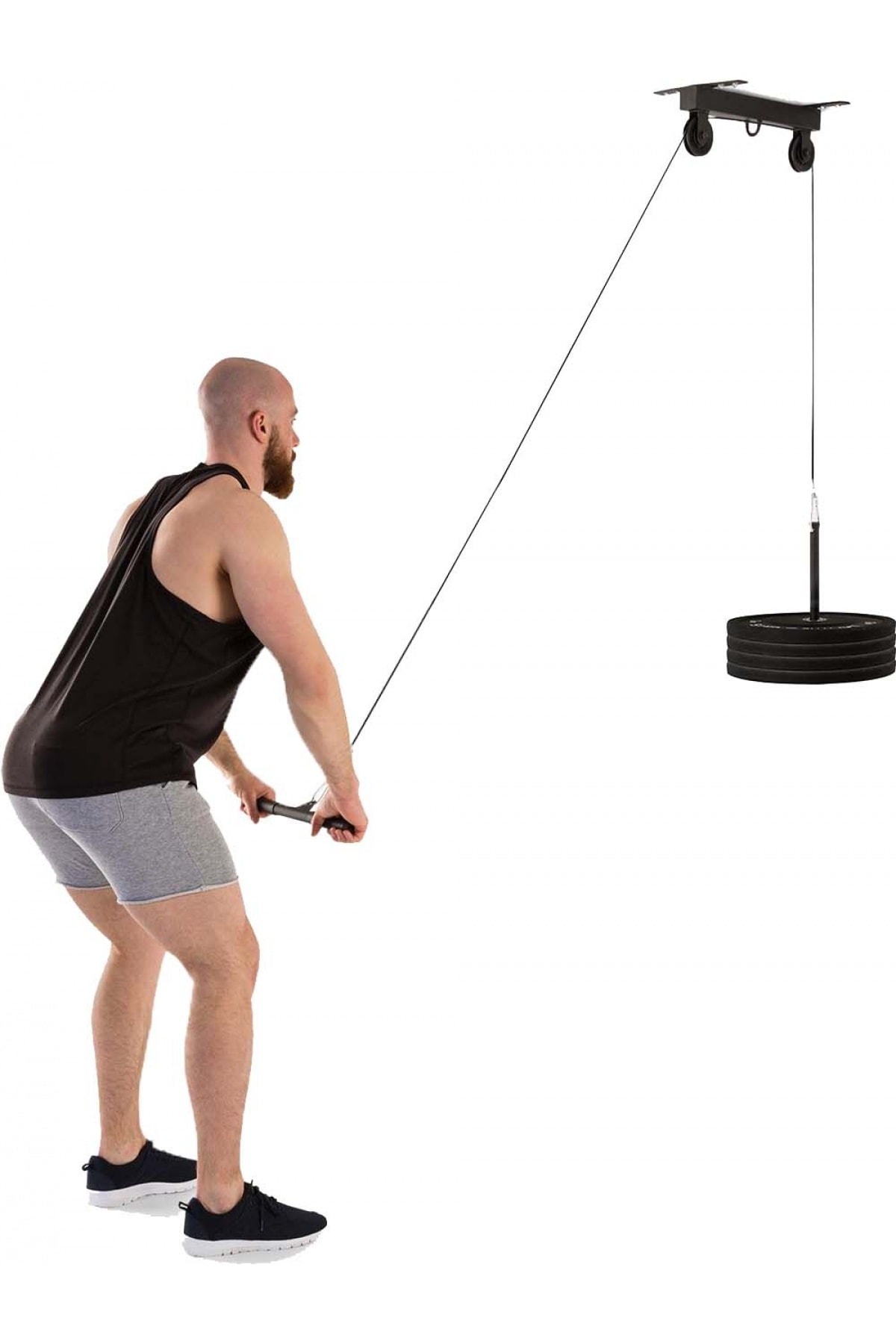 JTECH Sport G01 Makaralı Tavan Tipi Halat Çekme Güç İstasyonu