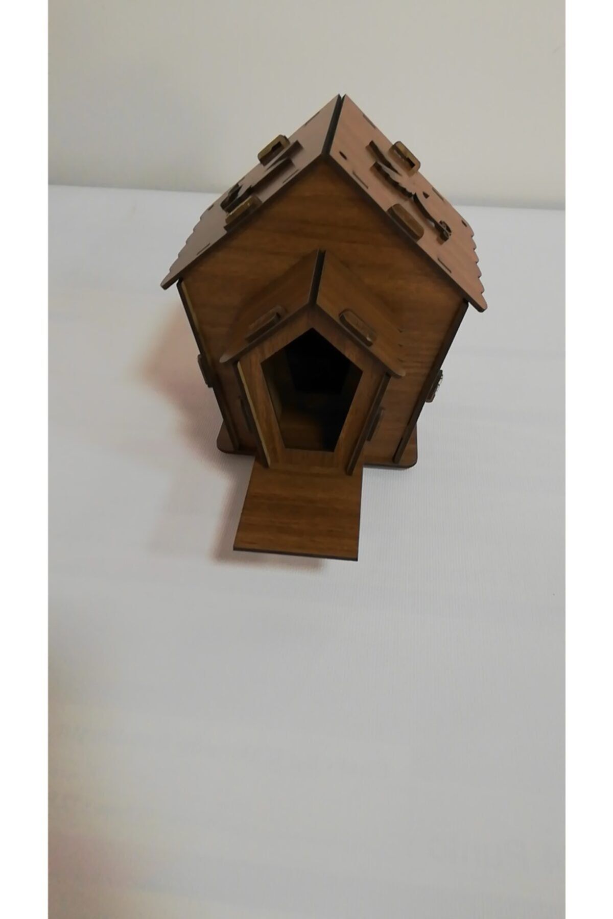 DOGRUDANDEKOR Lüks Kuş Yuvası Ceviz Mdf