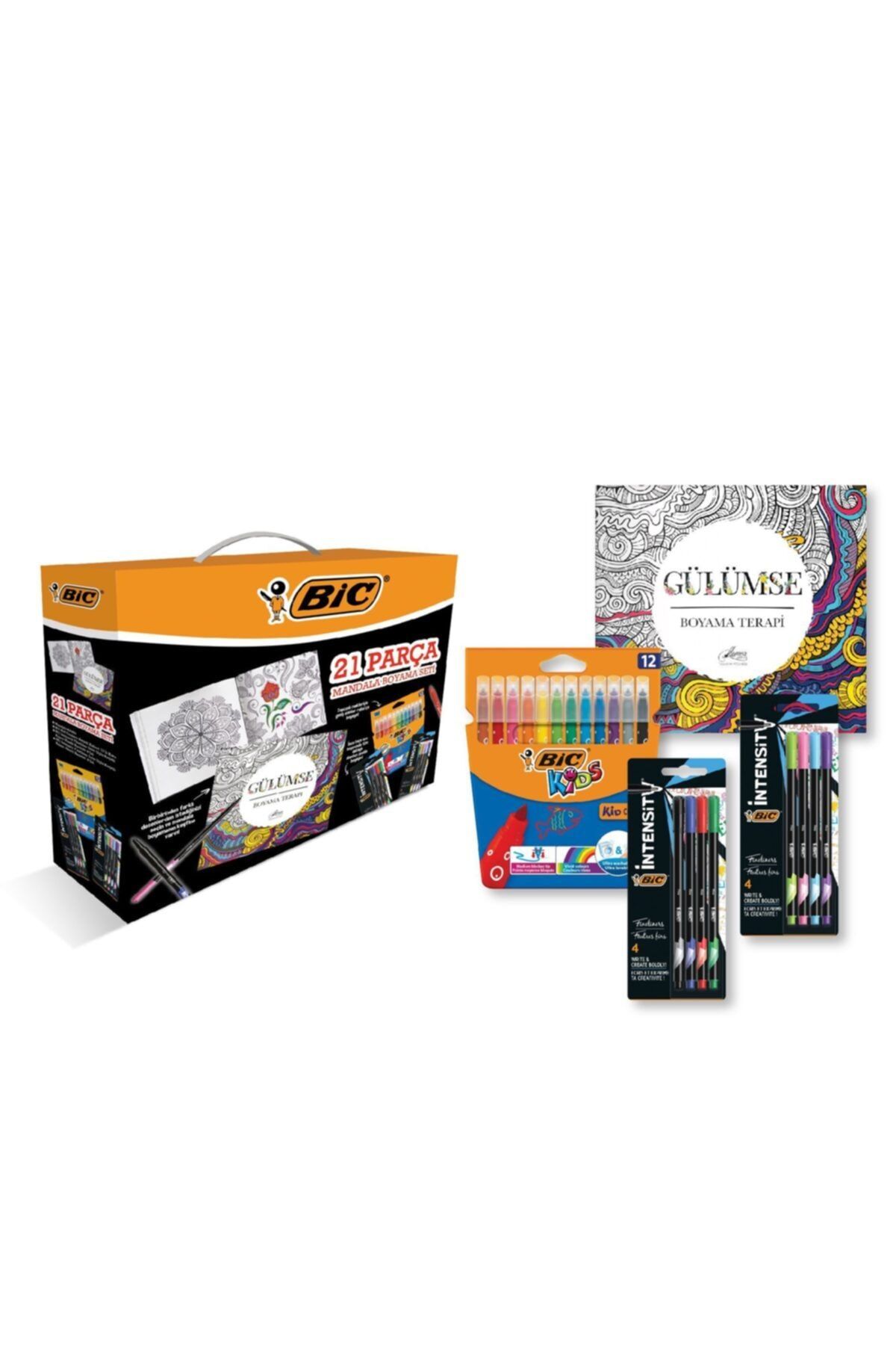 GLANCE Bic 21 Parça Mandala Boyama Seti