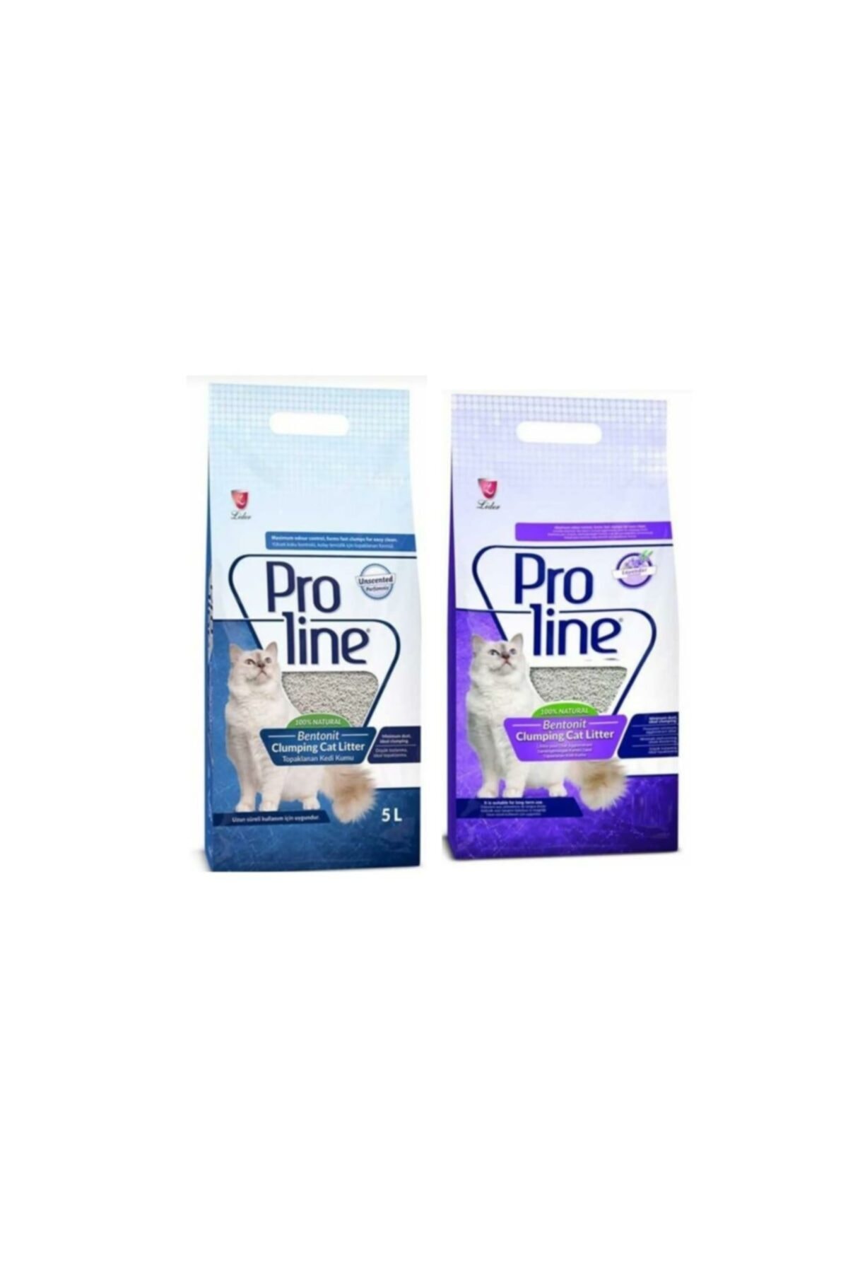 Pro Line Natural Kedi Kumu 5 L + Lavanta Kokulu Kedi Kumu 5 L