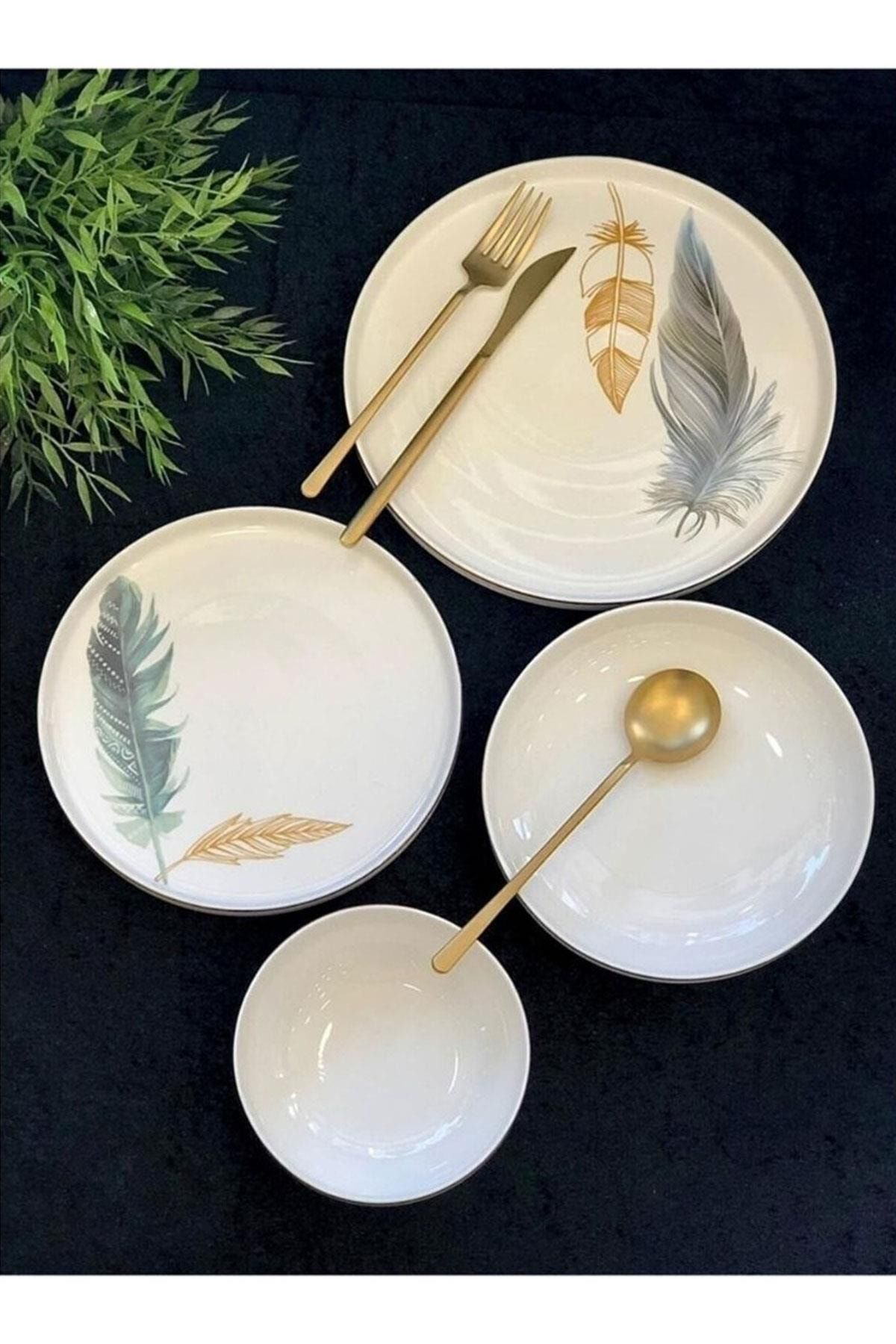 ROY KING Color Wing Bone China 24 Parça Yemek Takımı