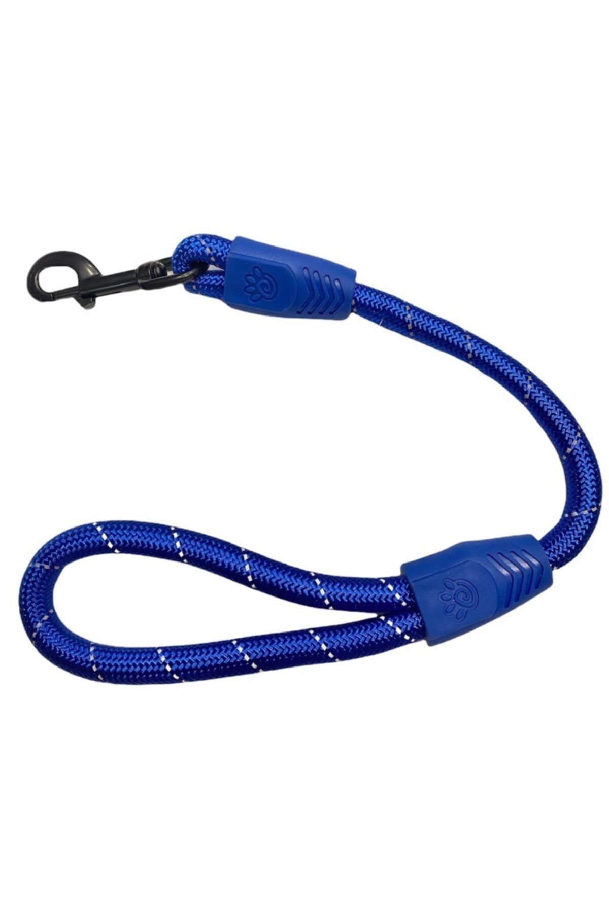 Doco Traffic Reflektörlü Mavi Kısa Halat Gezdirme Kayışı 13 Mm X 50 Cm