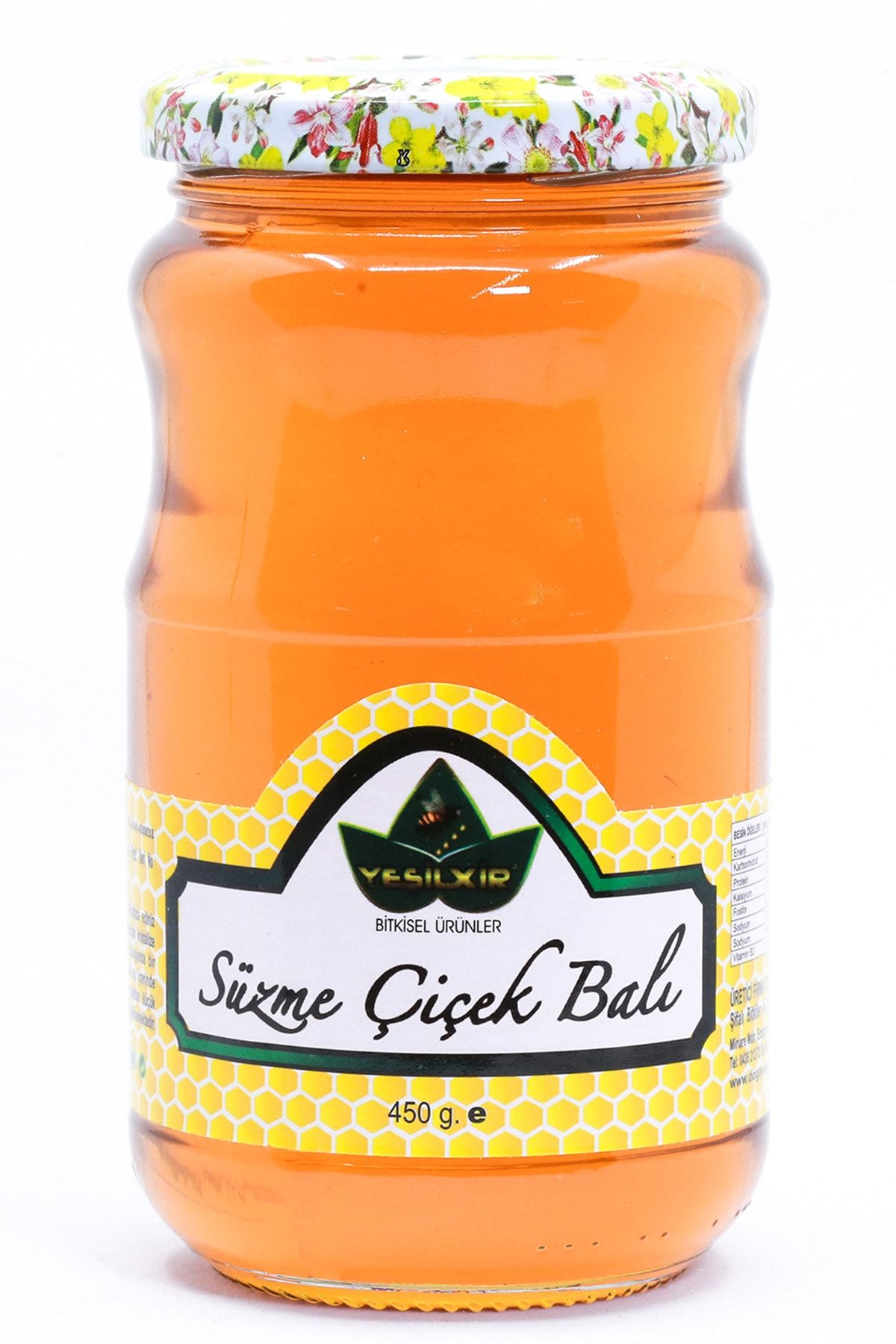 Yeşilxir Organik Süzme Çiçek Balı 450 Gr (muş Yöresi)