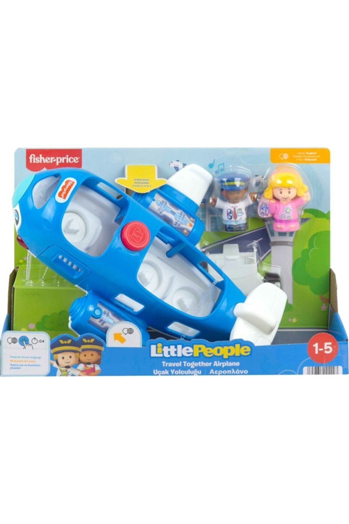 FISHER PRICE Little People Uçak Yolculuğu Hdj23
