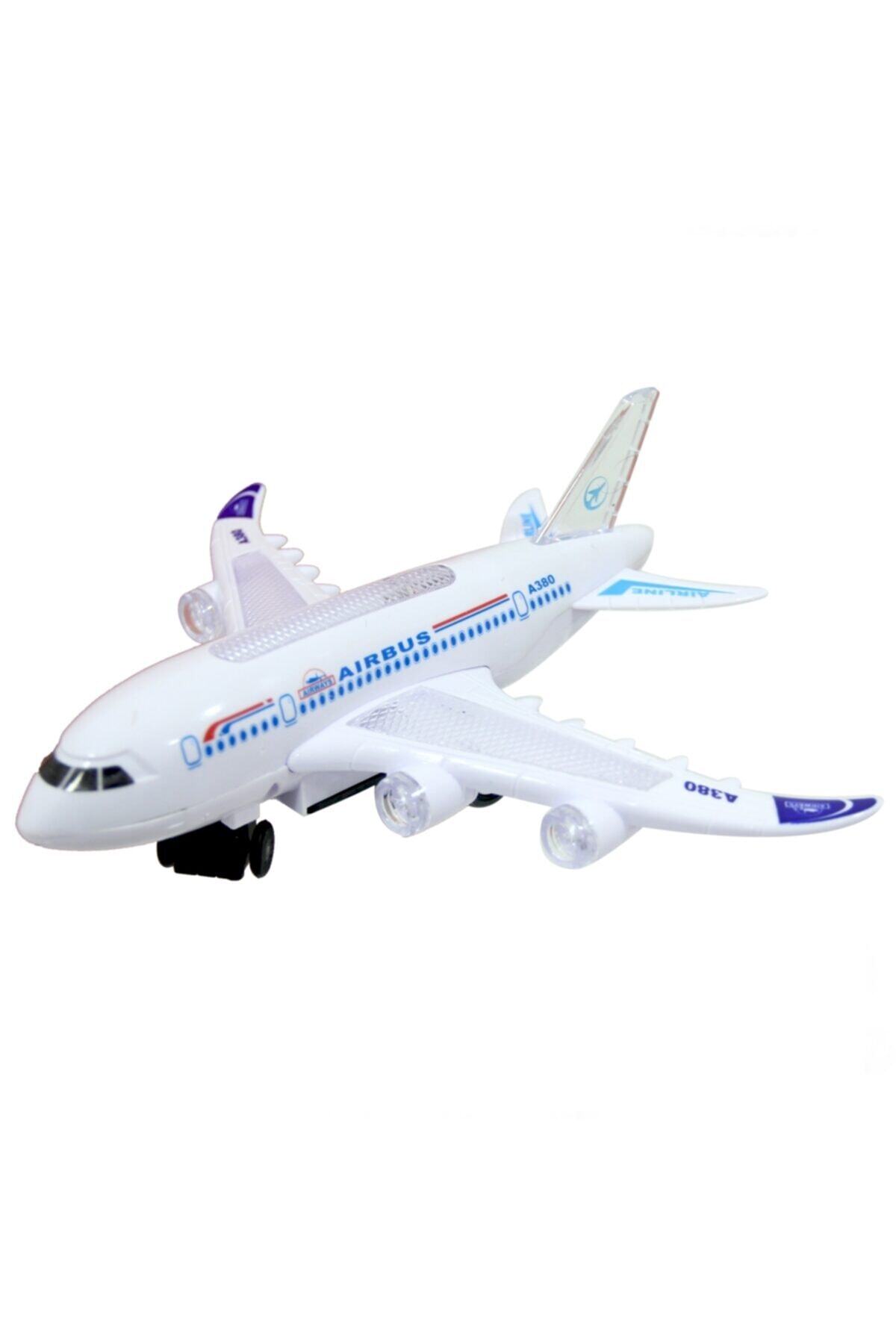 Beyaz At Yılın Ilk Fırsatları - Airline Pilli Işıklı Sesli Çarp-dön Uçak - ™ ®