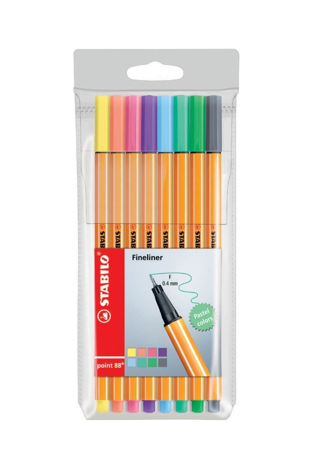 Stabilo Point 88 Pastel Renkler 8'li Set N:888-01 /