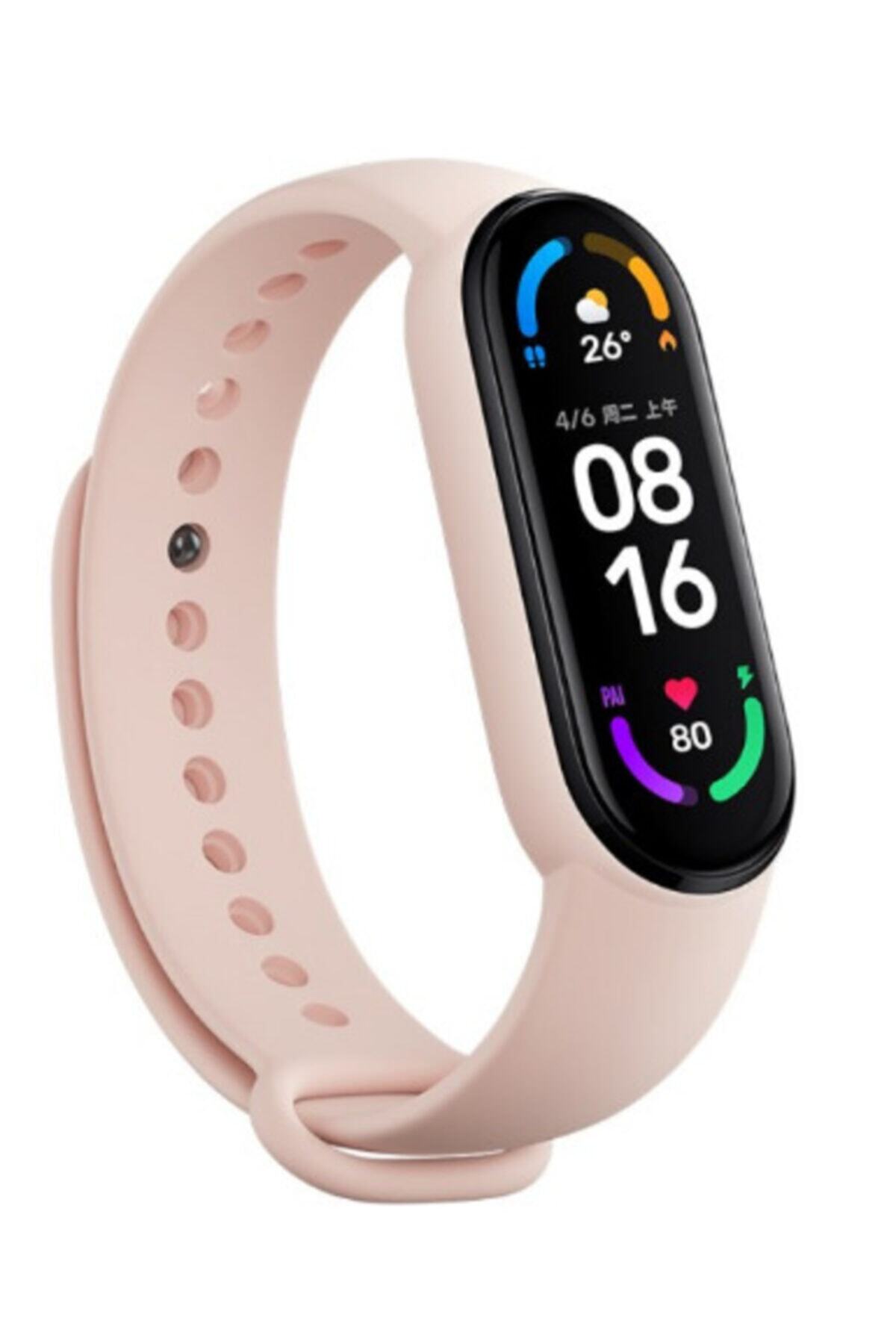 Tiegem Mi Band 5/6 Uyumlu Akıllı Bileklik Kordonu Saat Kordonu Tanıtmak Amaclıdır Lansmanpembesirenk