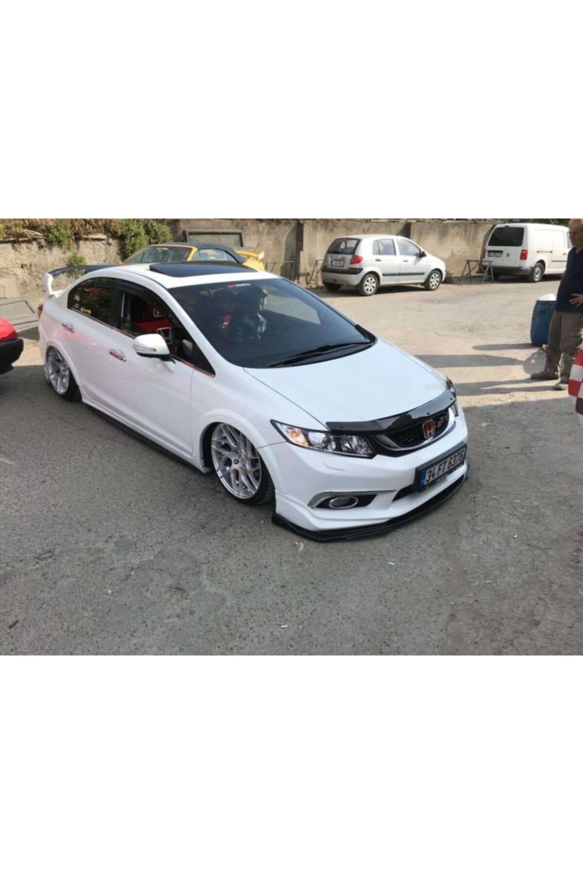 AKC TUNİNG Honda Civic Fb7 Çamurluk Şişirme Dodik Seti 8 Parça Fiber Boyasız