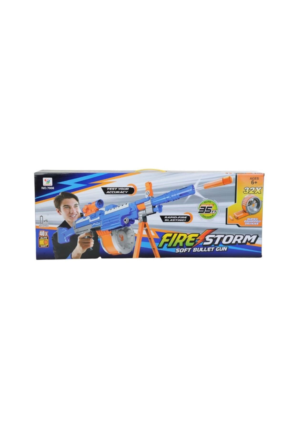 Mega Oyuncak Fire Storm Şarjörlü Sniper Yumuşak Dart Atan Tüfek