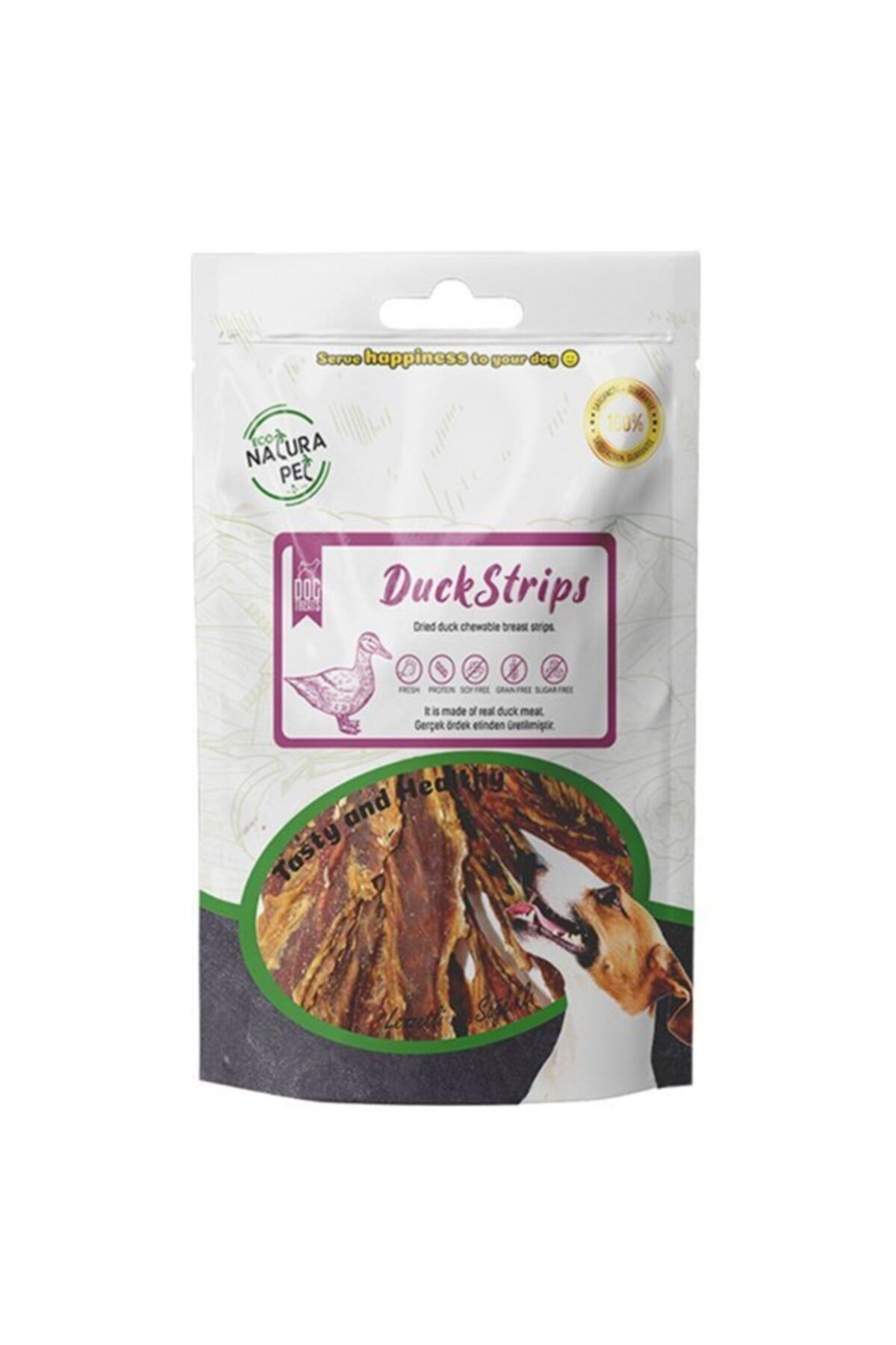 eco natura pet Eco Natura Ördek Eti Dilimleri Yumuşak Köpek Ödülü 80 Gr