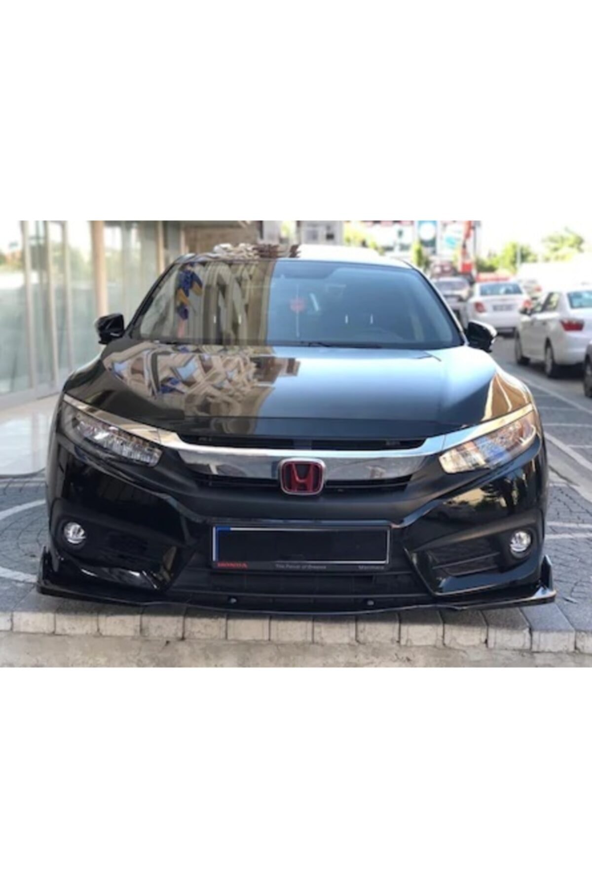 AKC TUNİNG Honda Civic Fc5 Ön Lip 3 Parça - Parlak Siyah Plastik