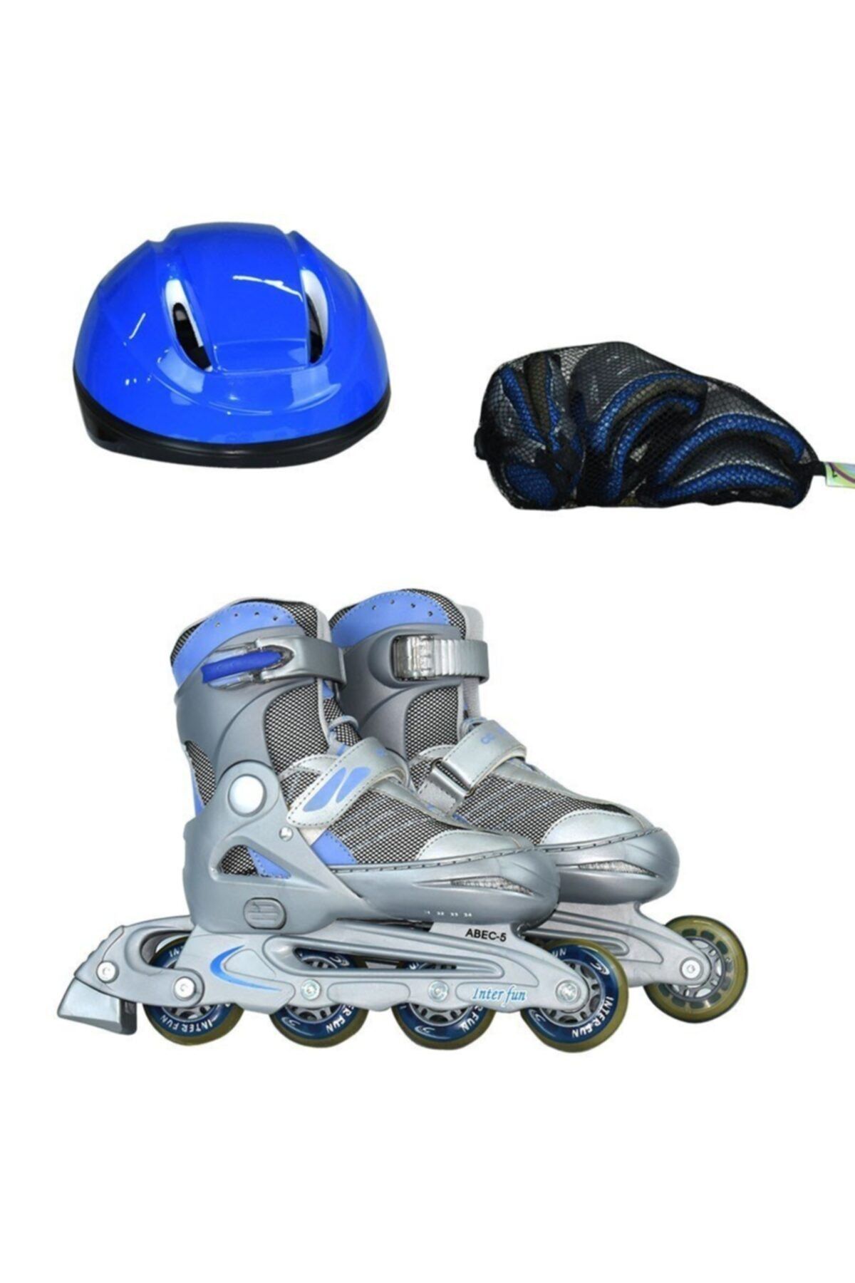 onlinebutik oyuncak Işıksız Paten Set 31-34 Mavi