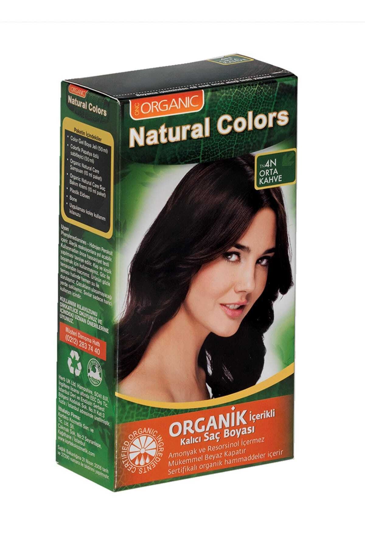 Organic Natural Colors 4n Orta Kahve Saç Boyası