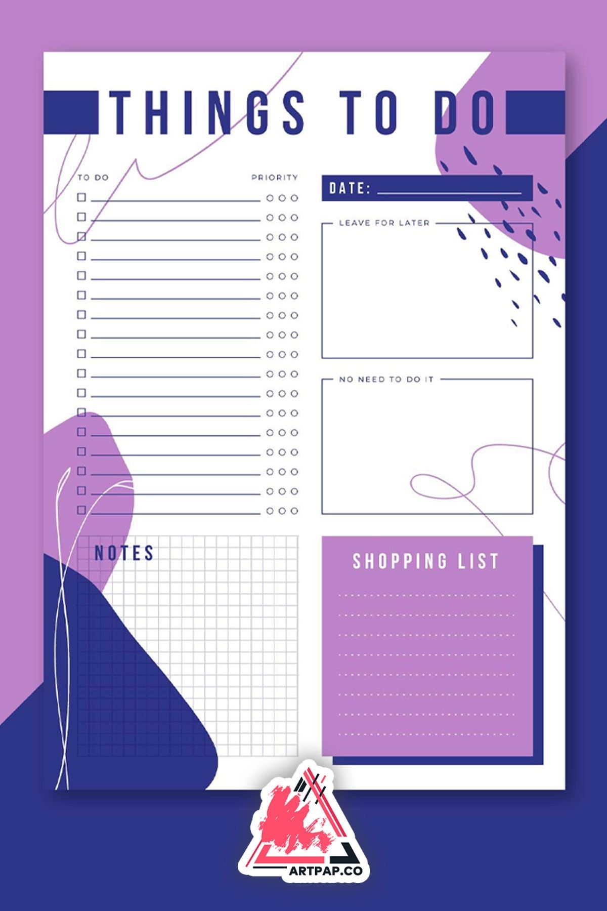artpap Raın Of Thoughts To-do List Yapılacaklar Planlayıcı Defteri 15*21cm 50 Yaprak