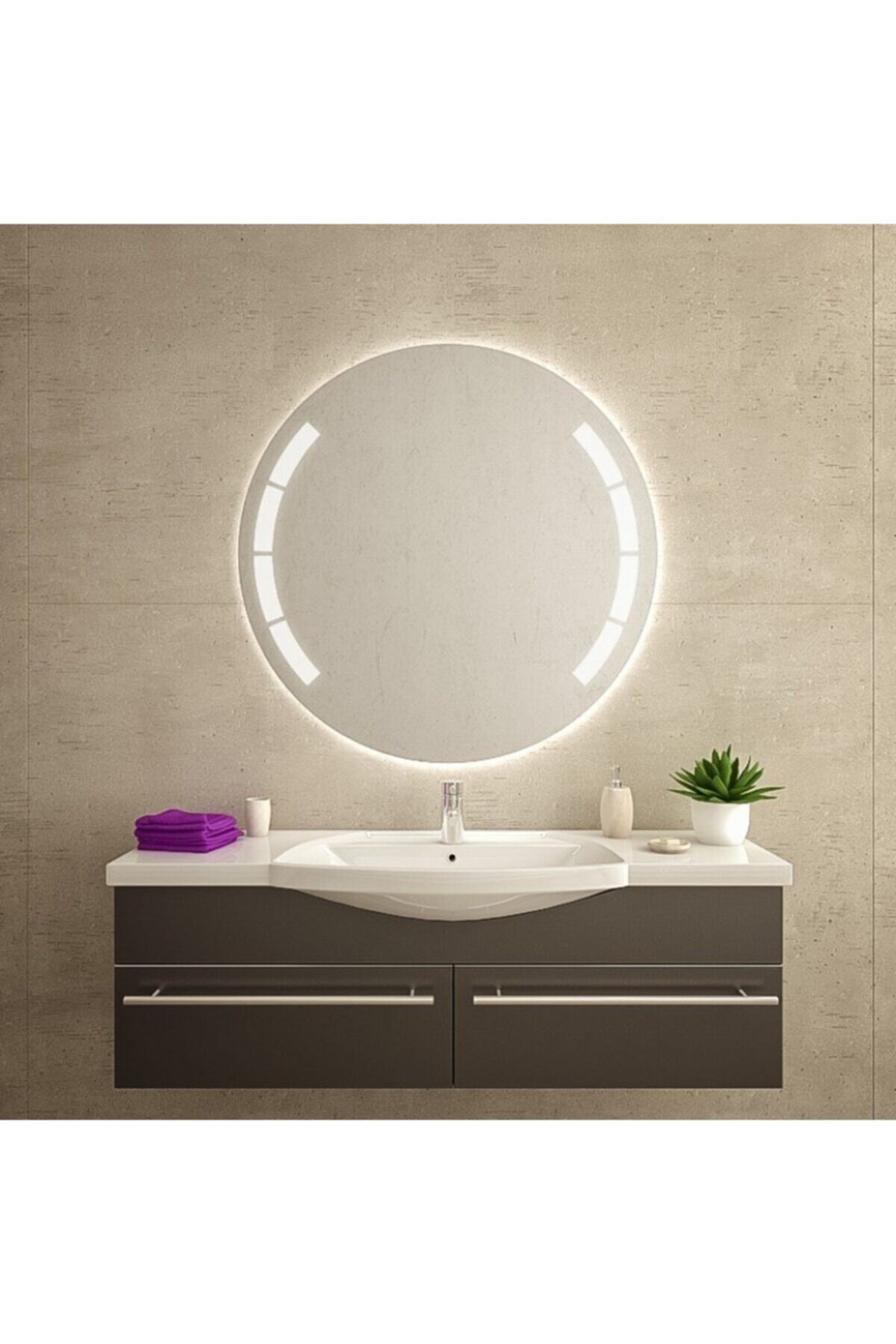 Aypars Atlye Banyo,lavabo Aynası Dokunmatik Ledli Yuvarlak 70 Cm Çapında 4 Mm Flotal Ayna