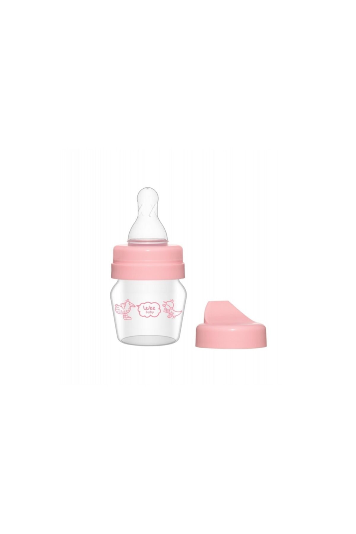 Pıtırık Bebe Wee Baby Mini Cam Alıştırma Bardağı Seti 30ml / Pembe