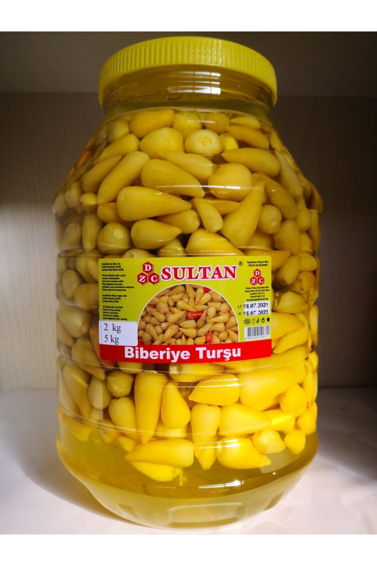 DZC SULTAN SİRKE Biberiye Turşusu 5 kg