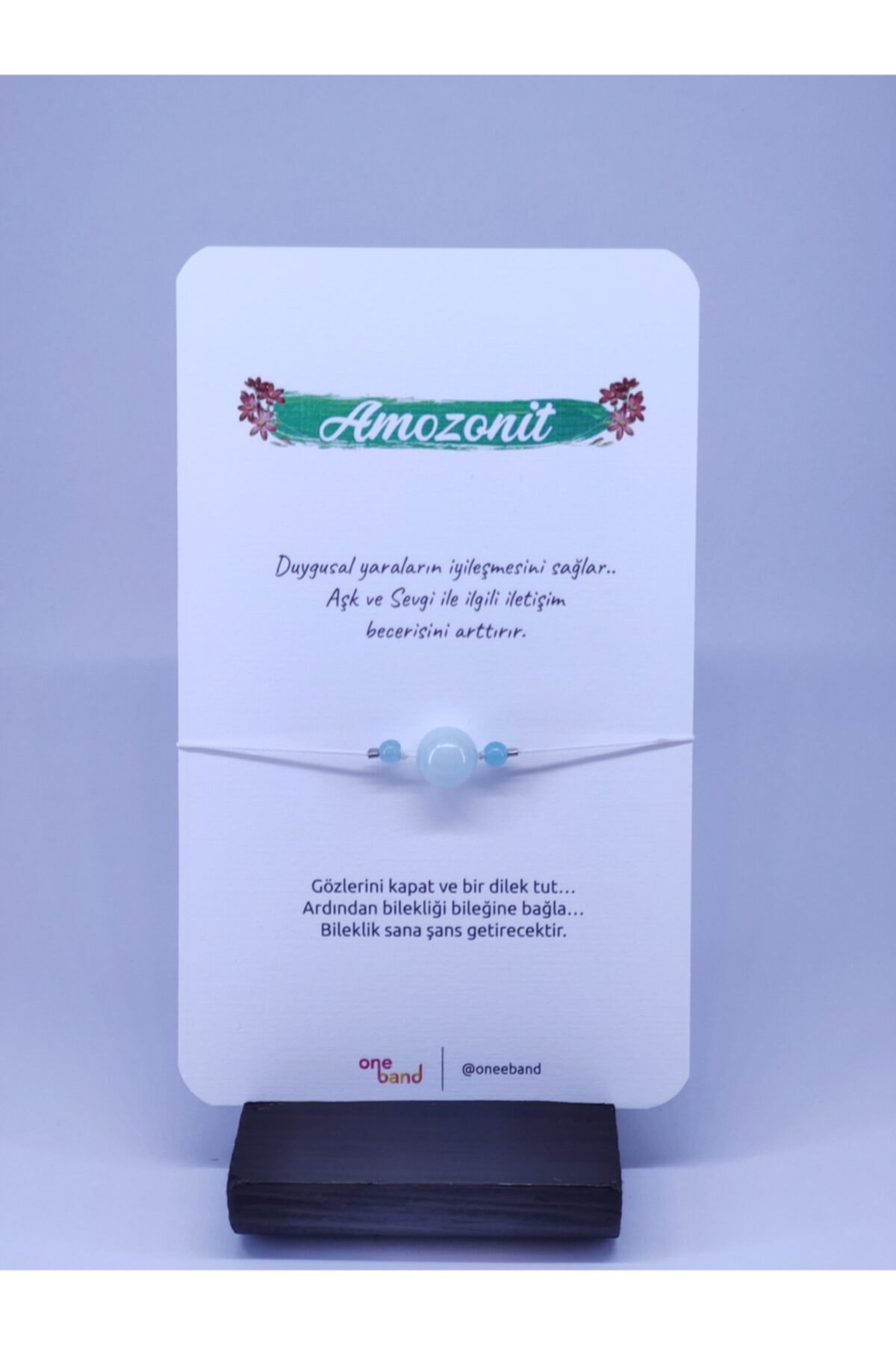 OneBand Amozonit Doğal Taş Bileklik